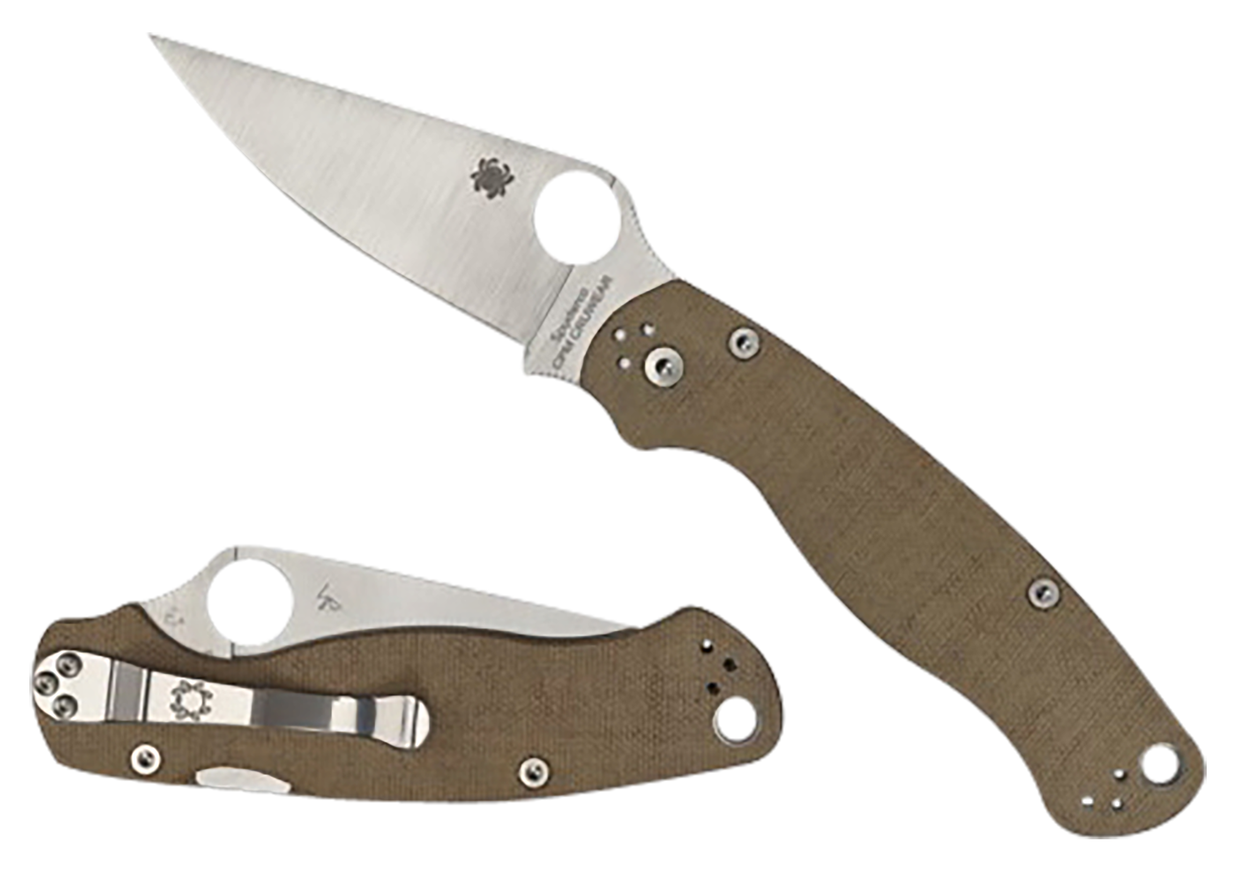 Spyderco , Spy C81mpcw2       Para Military 2 Brwn Micarta