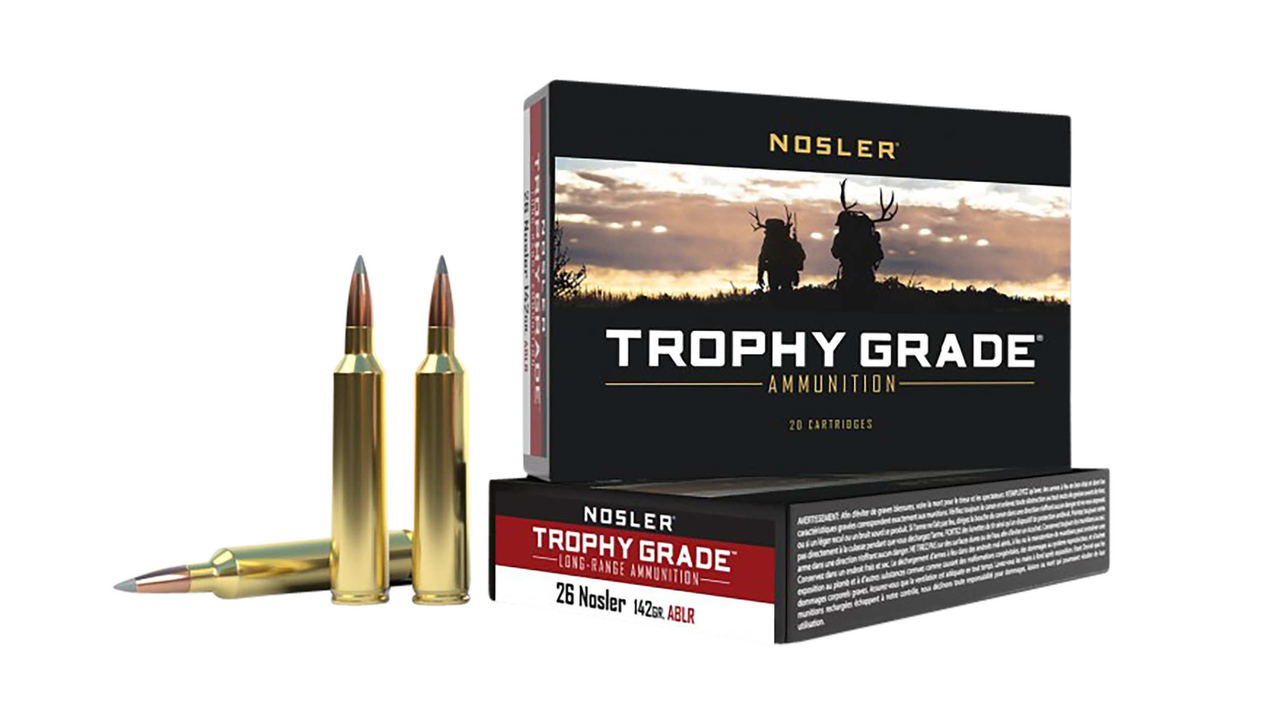 Nosler 26nos 142gr Ablr 20/200