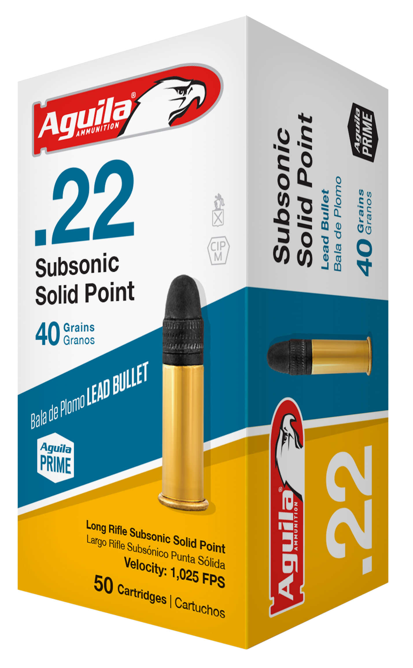 Aguila Ammunition 22 Long Rifle Subsonic 40 Grain Lead Round Nose