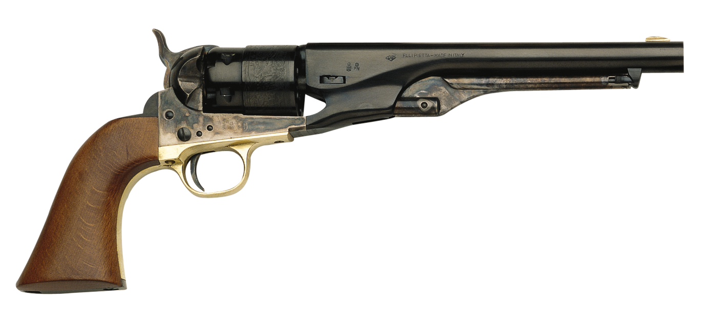Pietta 1860 Army Black Powder Revolver 44 Caliber 8" Barrel Steel Frame Blue