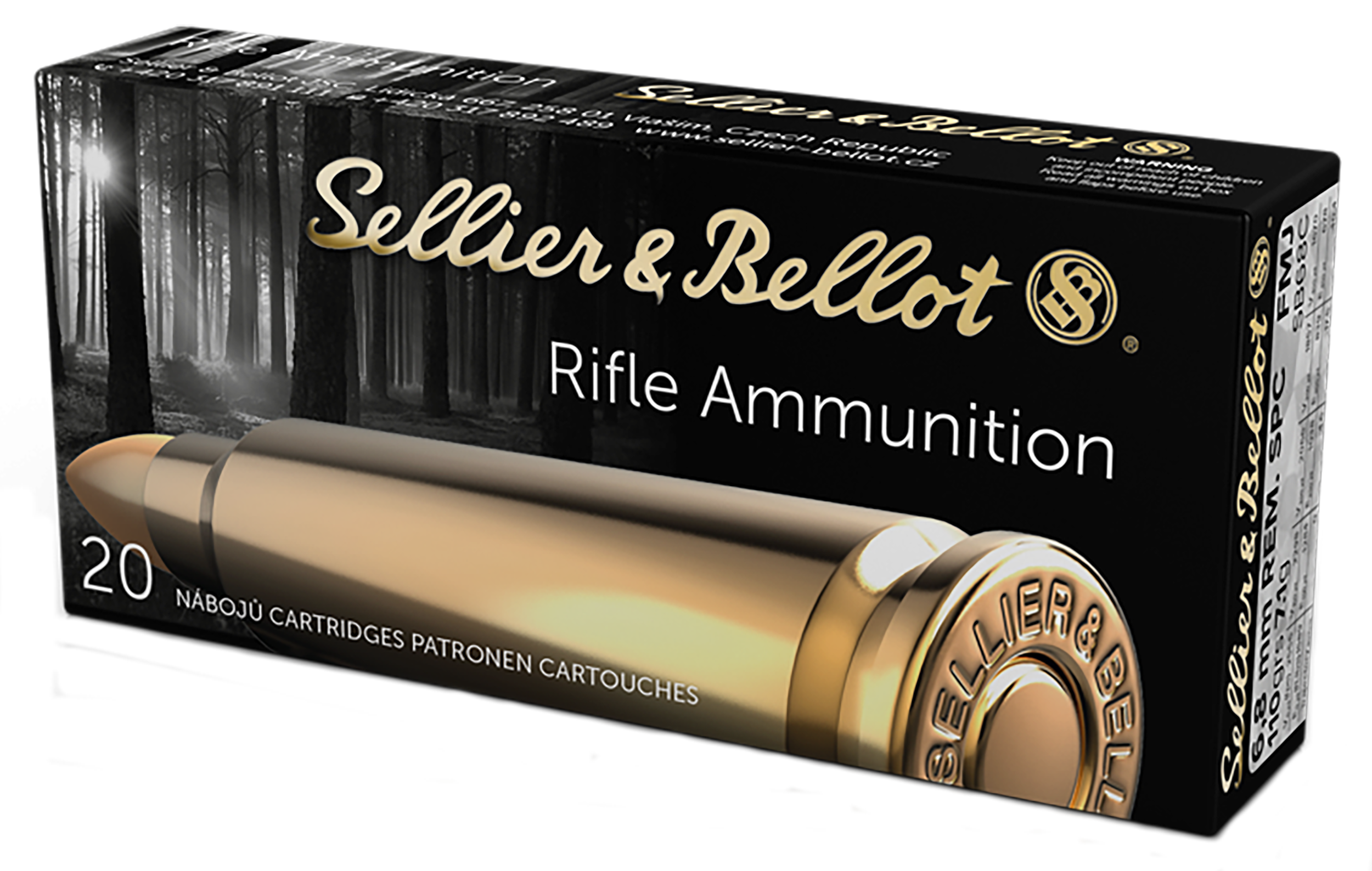 Sellier & Bellot Ammunition 6.8mm Remington SPC 110 Grain Full Metal Jacket