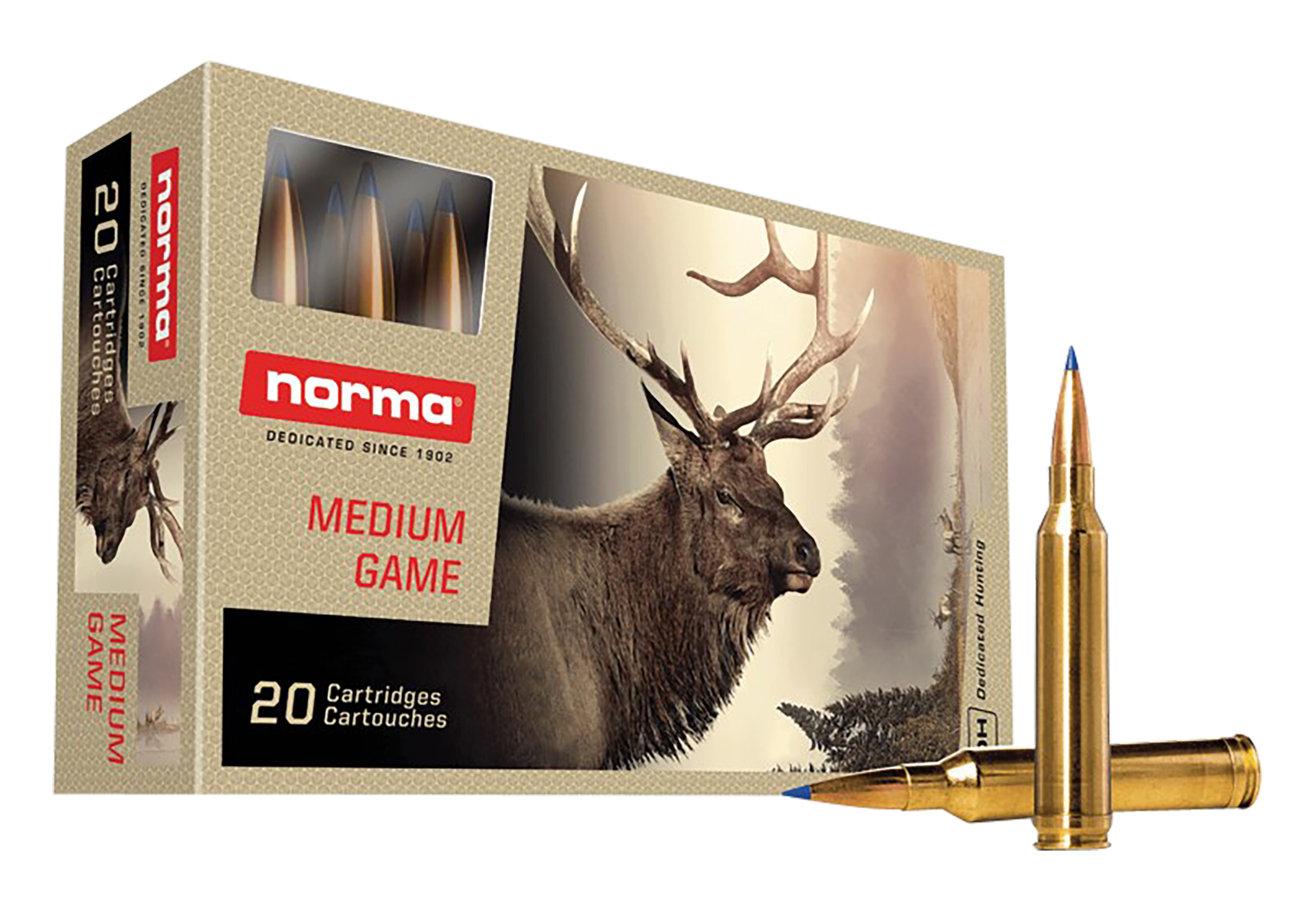 Norma Bondstrike Ammunition 7mm Remington Magnum 165 Grain Polymer Tip 20RD