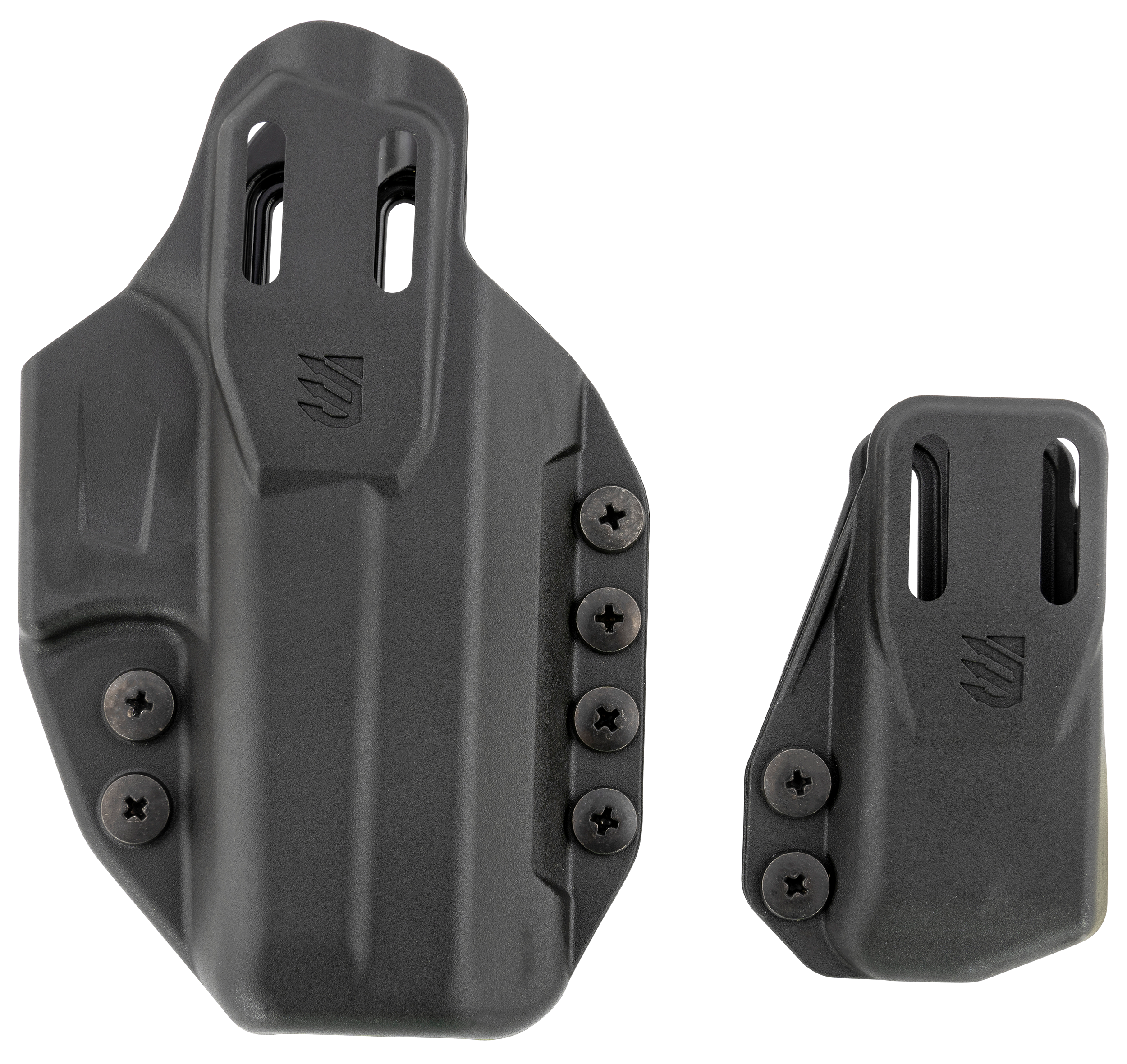 Blackhawk 416102BK Stache Premium Kit IWB Size 02 Black Polymer Belt Clip Compatible w/Glock 19/23/32/44/45 Includes Mag Carrier Ambidextrous