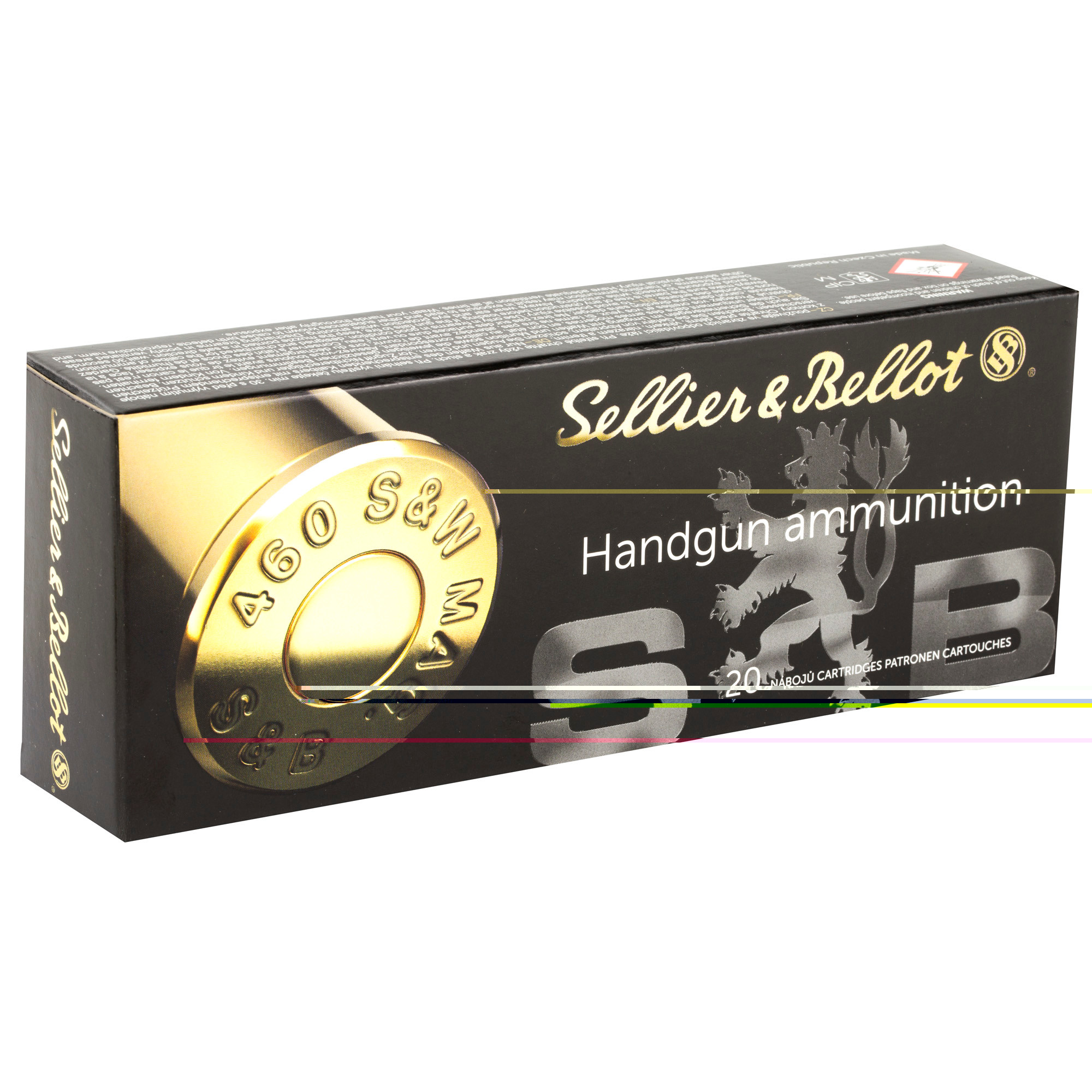 Sellier & Bellot Ammunition 460 S&W Magnum 255 Grain Jacketed Hollow Point 20RD