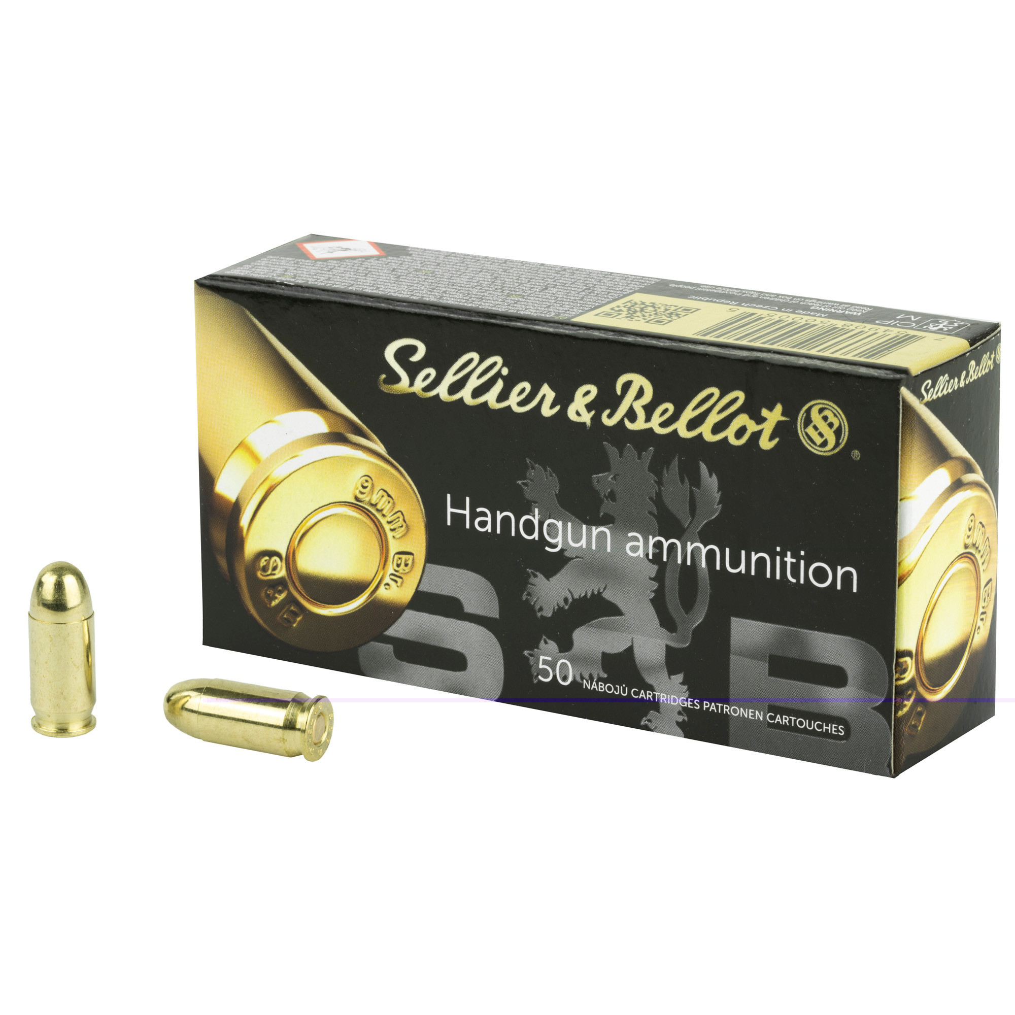 Sellier & Bellot Ammunition 380 ACP 92 Grain Full Metal Jacket Box of 50