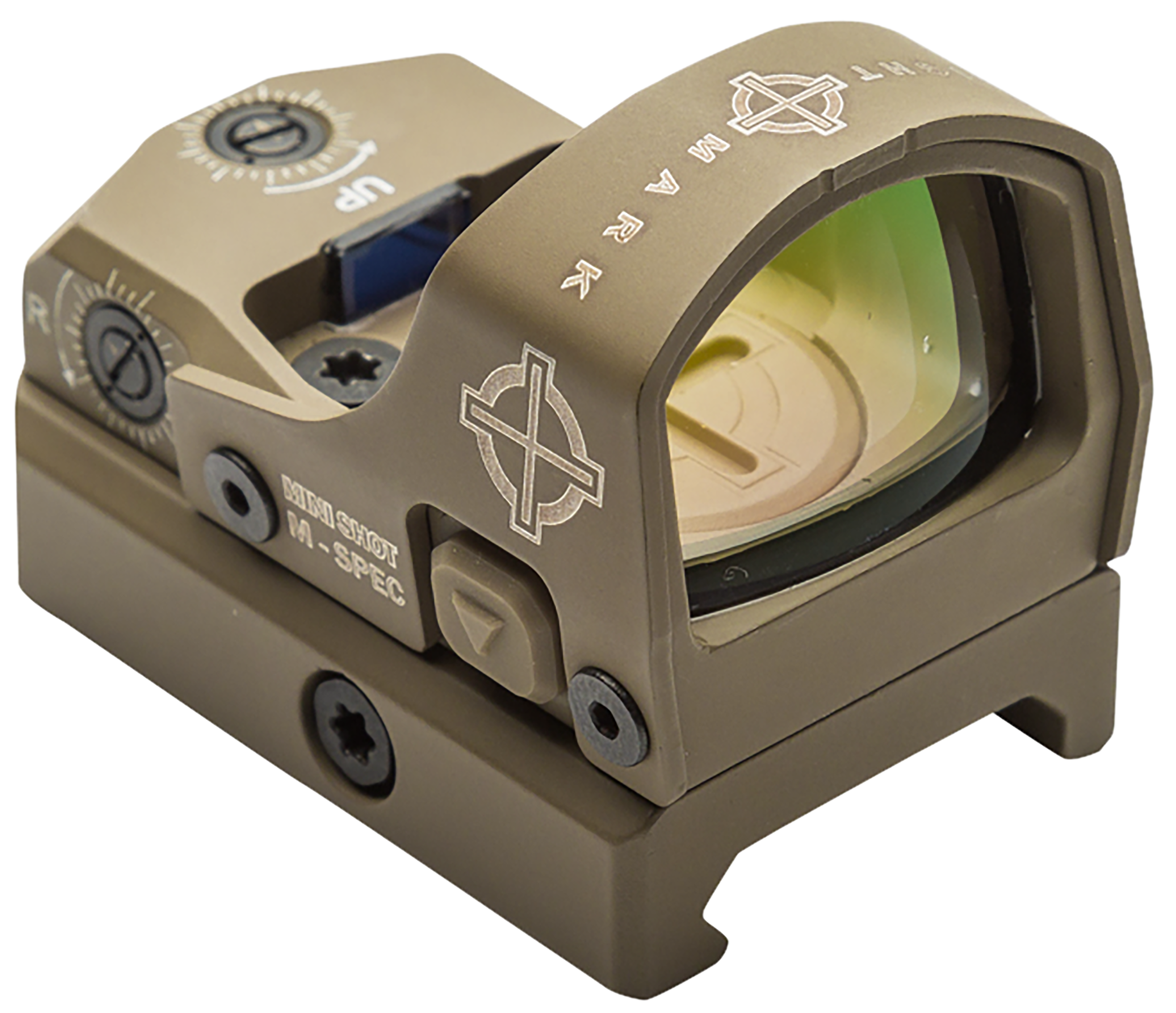 Sightmark 1x21x15 Mini Shot M-Spec FMS Reflex Sight Dark Earth, 3 MOA Dot (Red), Weaver/Picatinny Mount
