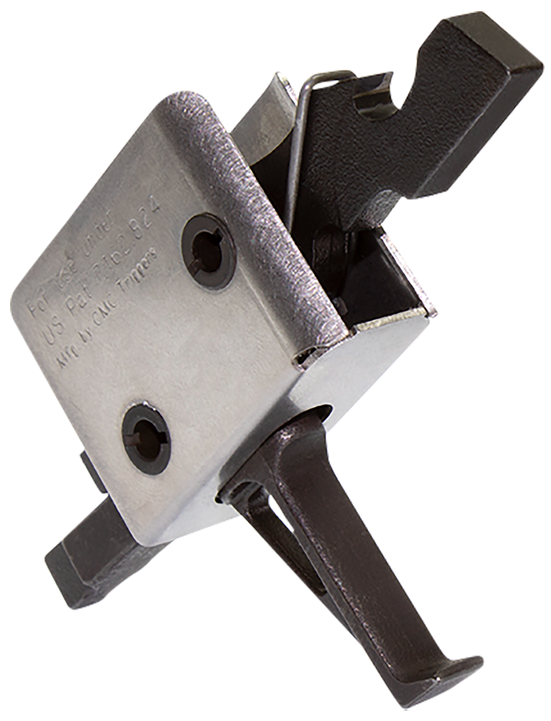 CMC Triggers 91507 Drop-InFlat Trigger with 3.50 lbs Draw Weight & Black/Silver Finish for AR-15/AR-10