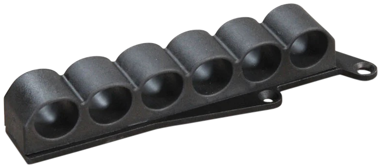 ADAPTIVE TACTICAL AT06000R Receiver Mounted Shell Carrier6rd 12 Gauge, Black Synthetic Rubber, Fits Remington 870/1100/11-87