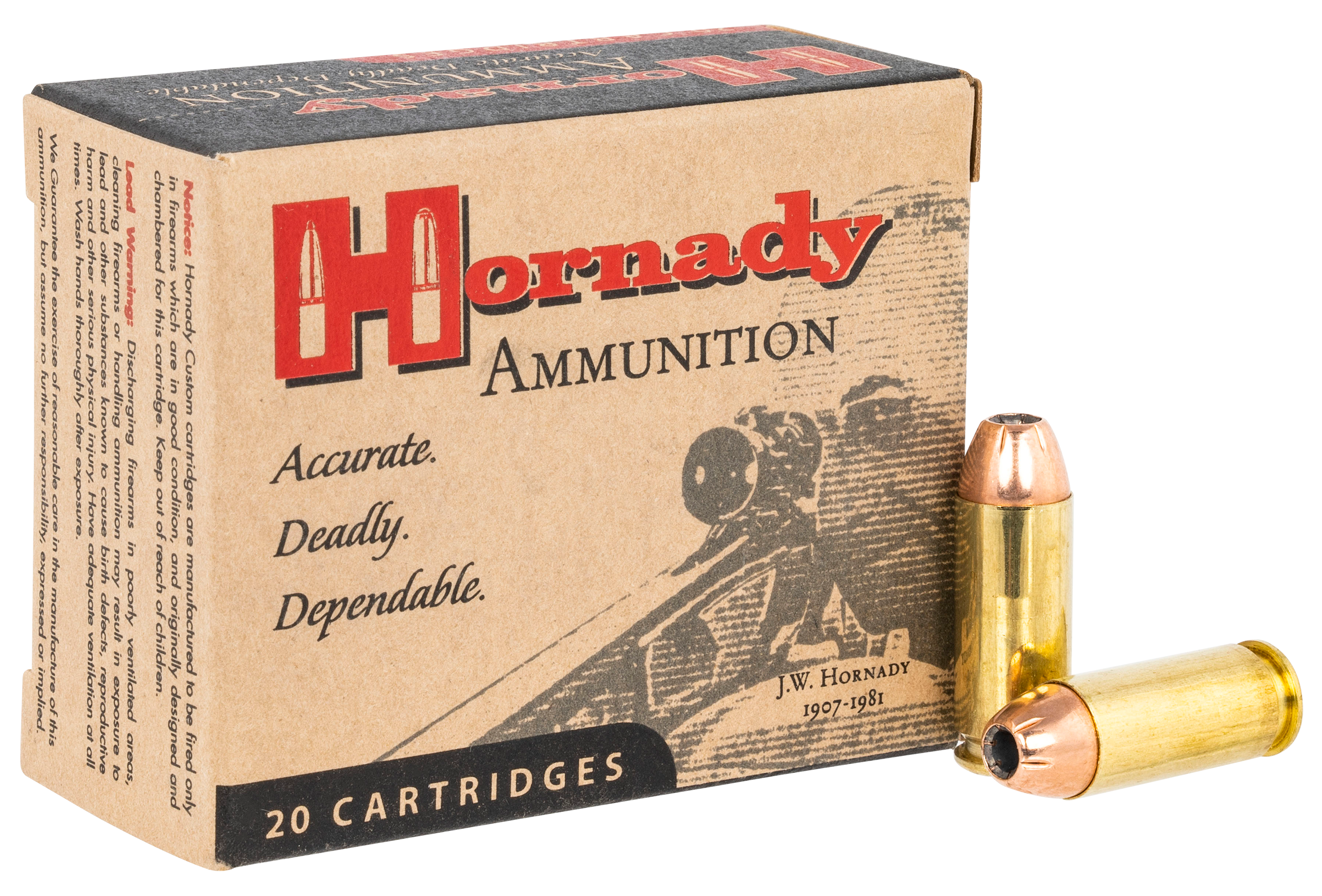 Hornady Custom Ammunition 10mm Auto 180 Grain XTP Jacketed Hollow Point 20RD
