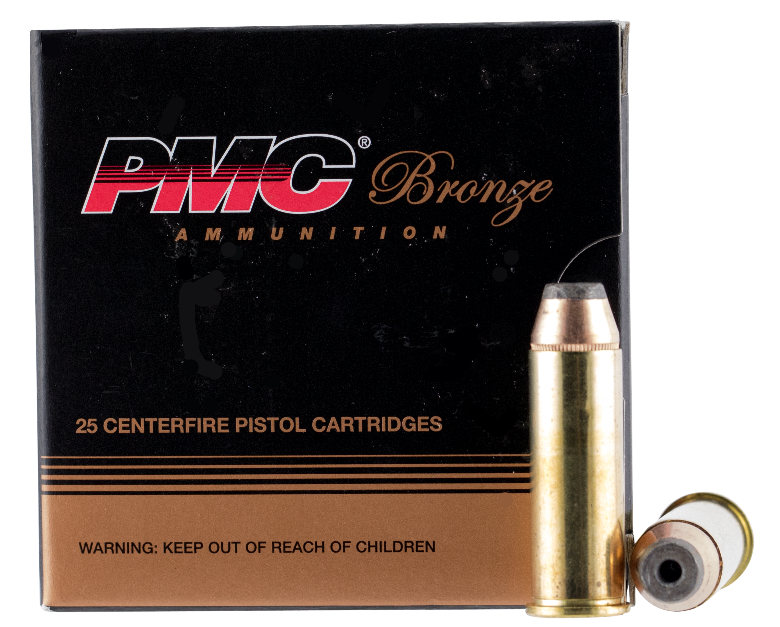 PMC 44B Bronze Target 44 Rem Mag 180 gr Jacketed Hollow Point (JHP) 25 Per Box/ 20 Cs