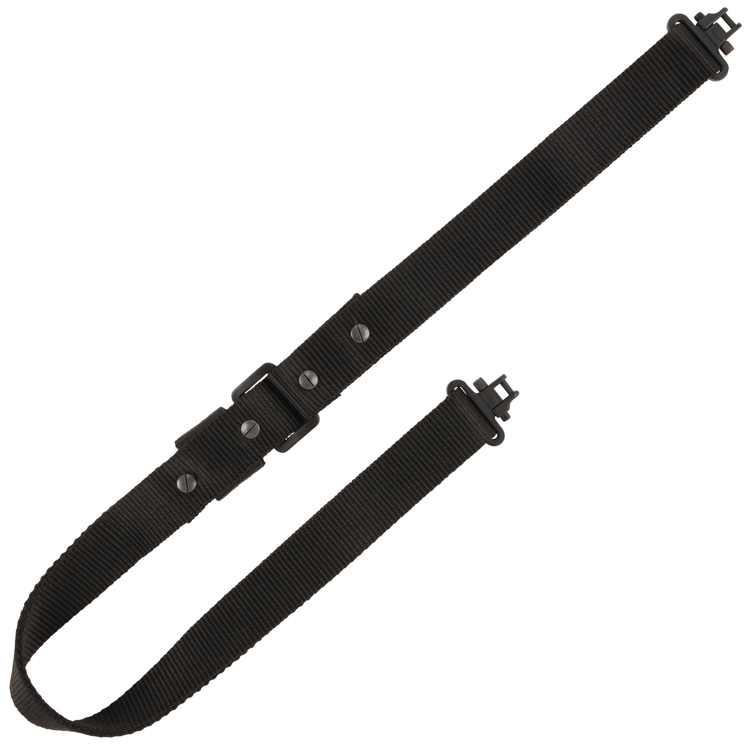 Allen 8061 Quick Adjusting Sling made of Black Nylon with 26"-33" OAL, 1.25" W, Adjustable Design * Swivels for Rifles