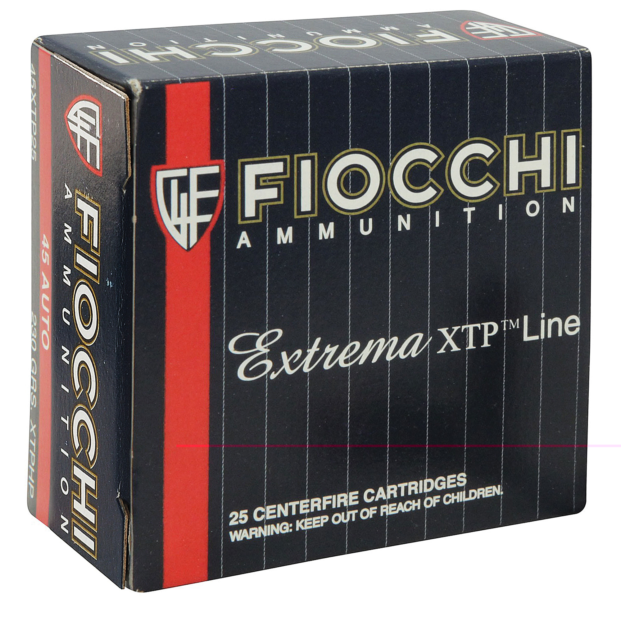 Fiocchi 45XTP25 Hyperformance Defense 45 ACP 230 gr Hornady XTP Hollow Point 25 Per Box/ 20 Cs