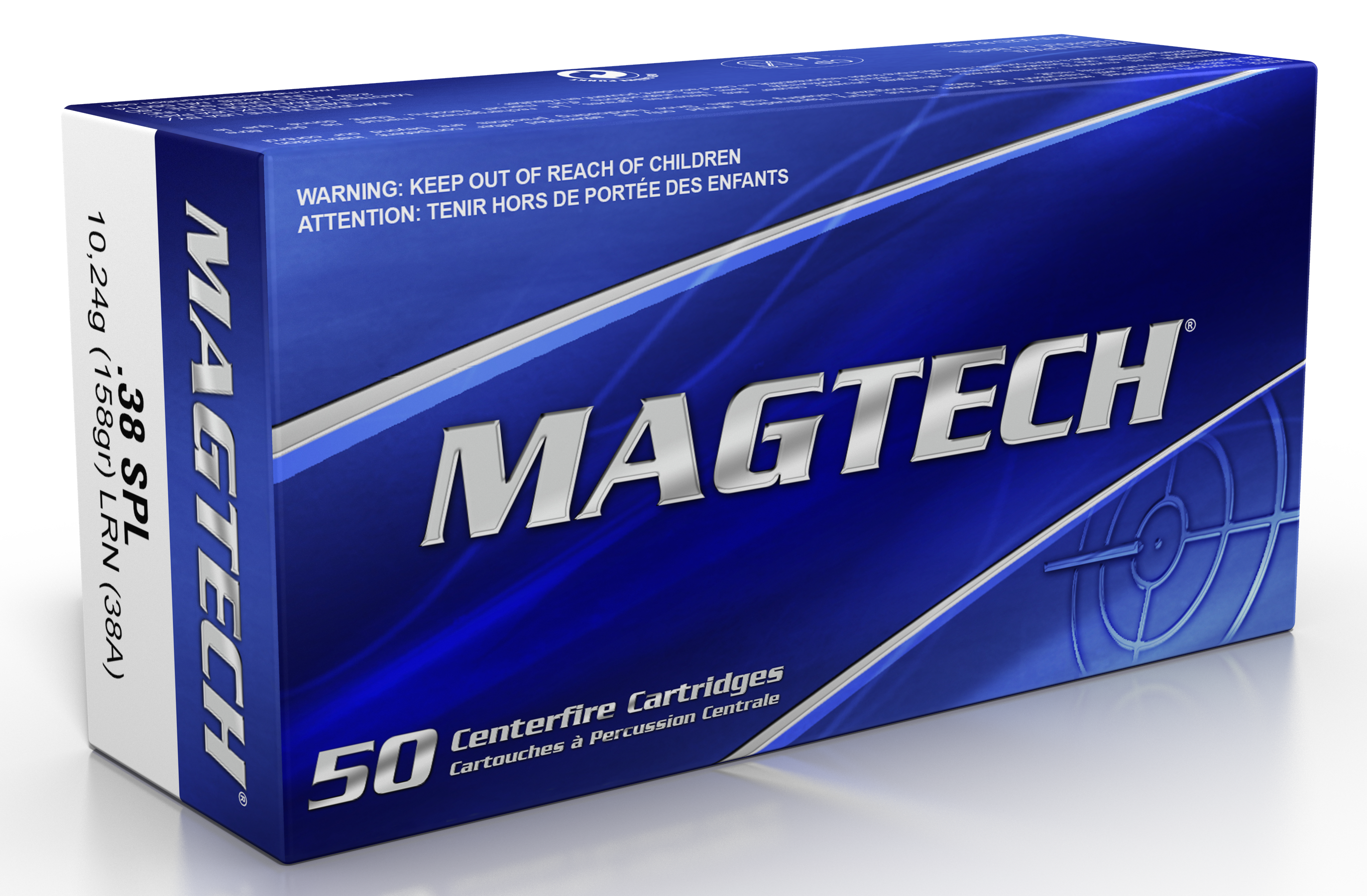 Magtech 38A Range/Training Target 38 Special 158 gr Lead Round Nose (LRN) 50rd Bx
