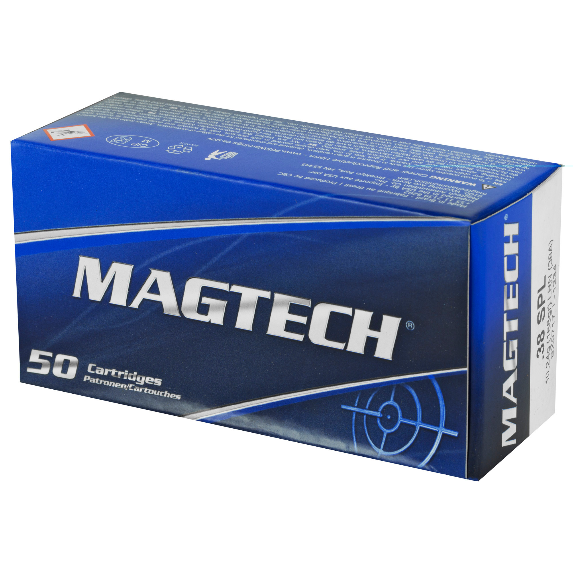 Magtech 38A Range/Training Target 38 Special 158 gr Lead Round Nose (LRN) 50rd Bx
