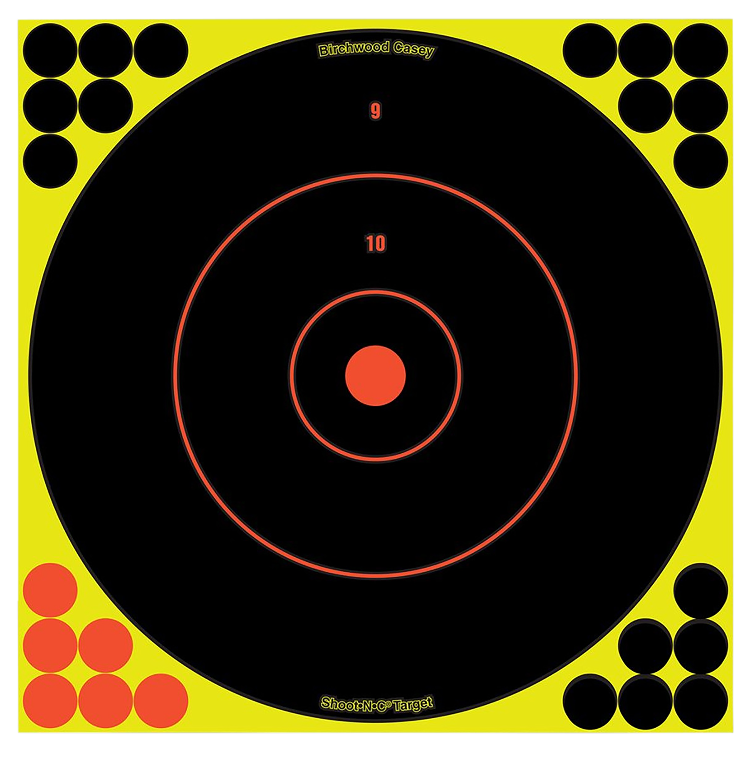Birchwood Casey 34050 Shoot-N-C Bull's-Eye Bullseye Adhesive Paper Target 12" 50 Per Pkg
