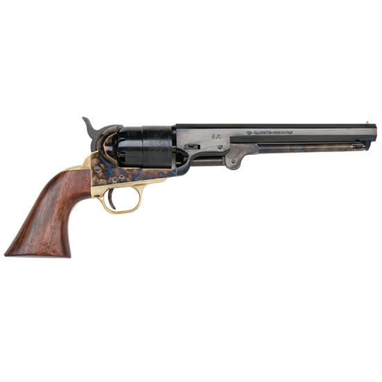 Pietta 1851 Navy Black Powder Revolver 44 Caliber 7.5" Barrel Steel Frame Brass Backstrap & Trigger Guard Blue