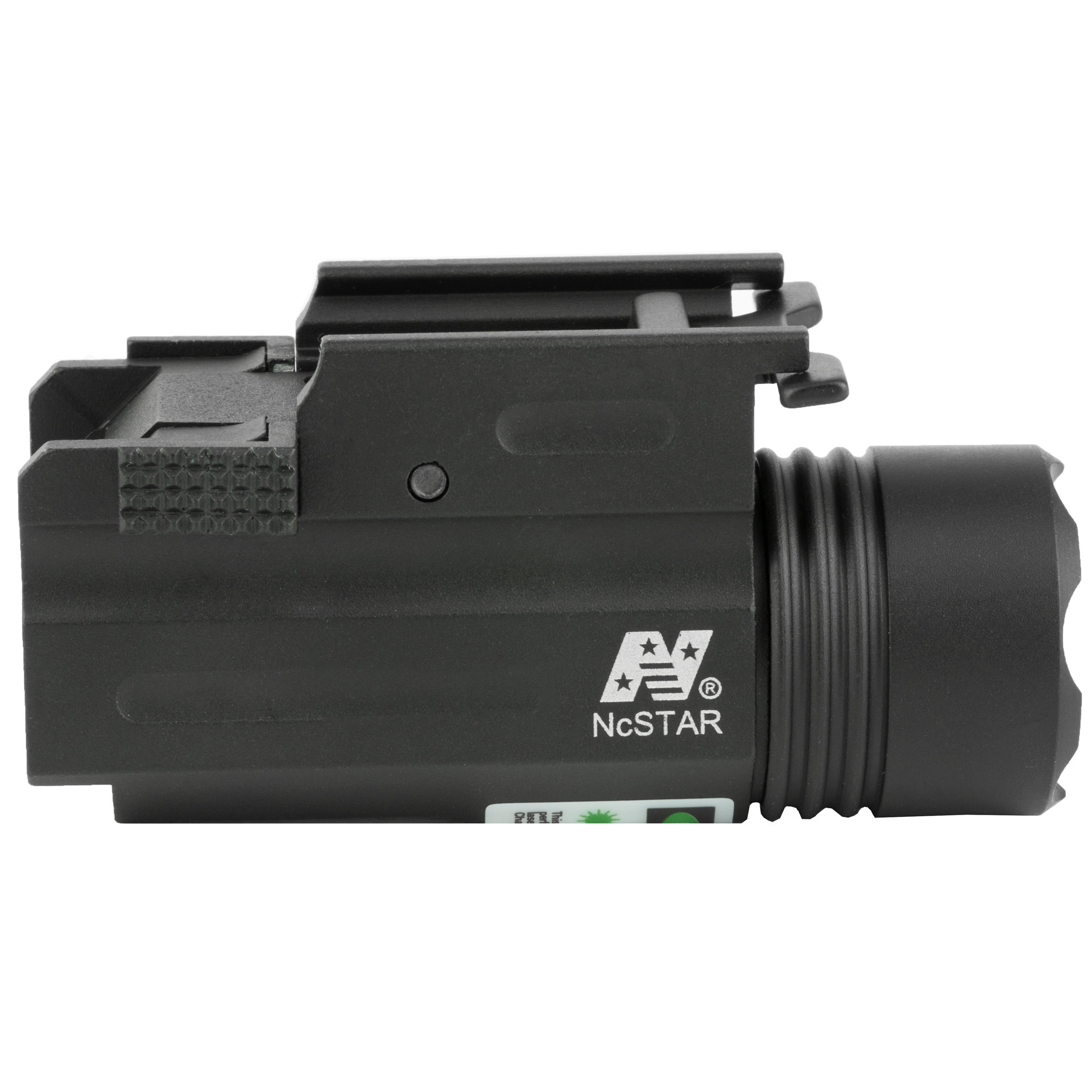NcStar AQPTFLG Green Laser/FlashlightFor Universal w/Accessory Rail 150 Lumens/5mW Output, White Cree LED Light/Green Laser QR Weaver/Picatinny Mount Black Anodized Aluminum
