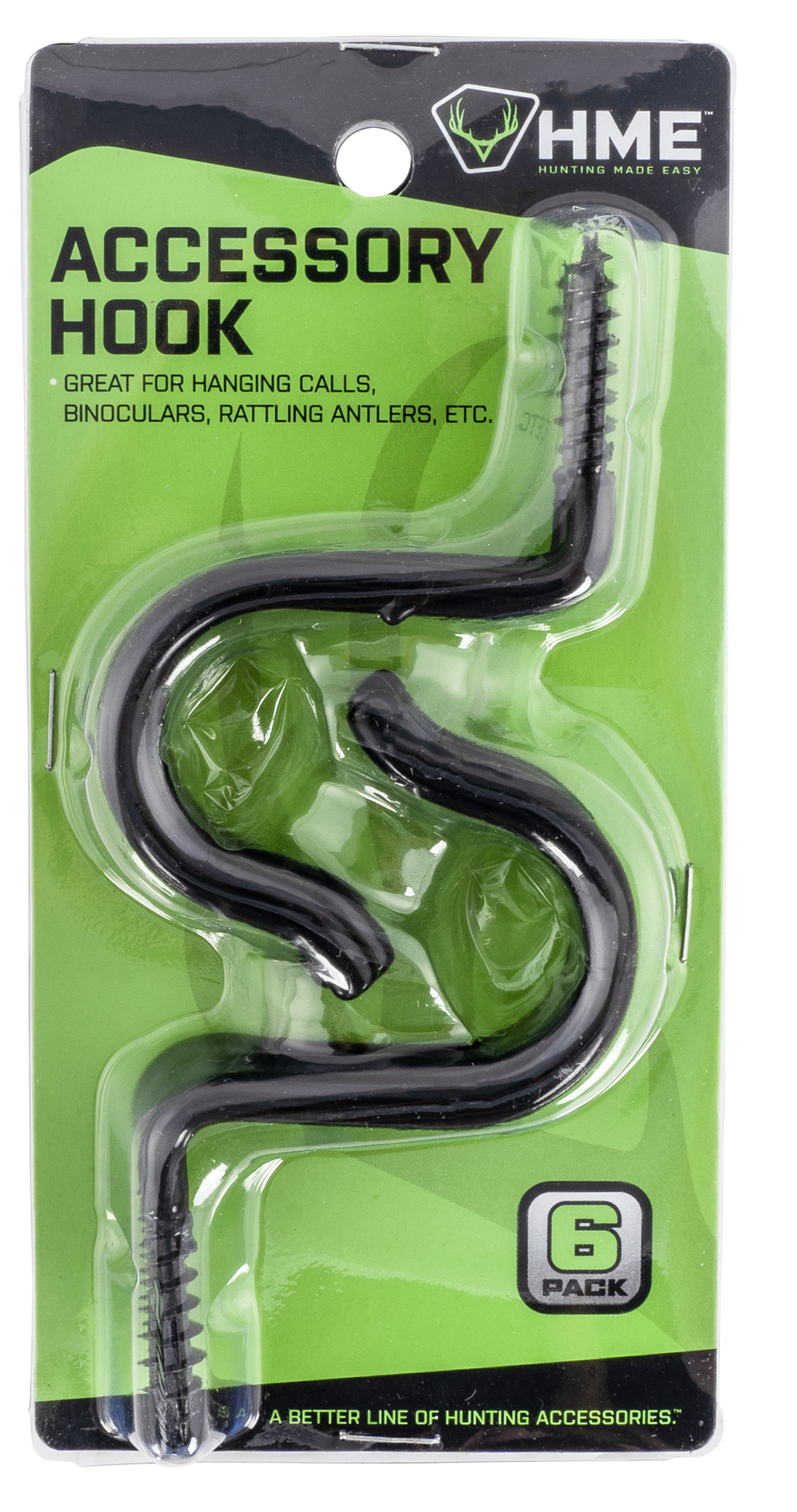 HME HMESAH6 Accessory Hook Single 6 Pack
