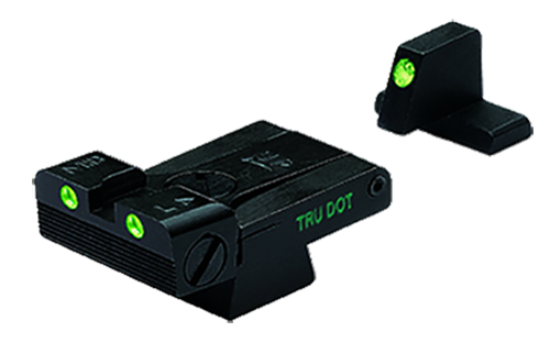 Meprolight USA 215163101 Tru-DotBlack | Green Tritium Front Sight Green Tritium Adjustable Rear Sight