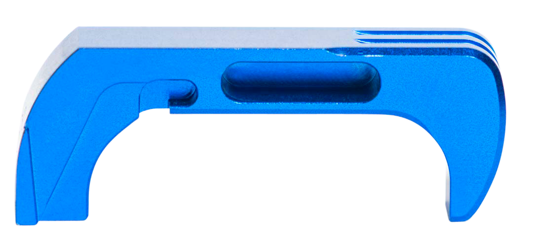 Cross Armory CRG5MCBL Mag CatchExtended Compatible w/Glock Gen4-5 Blue Anodized Aluminum