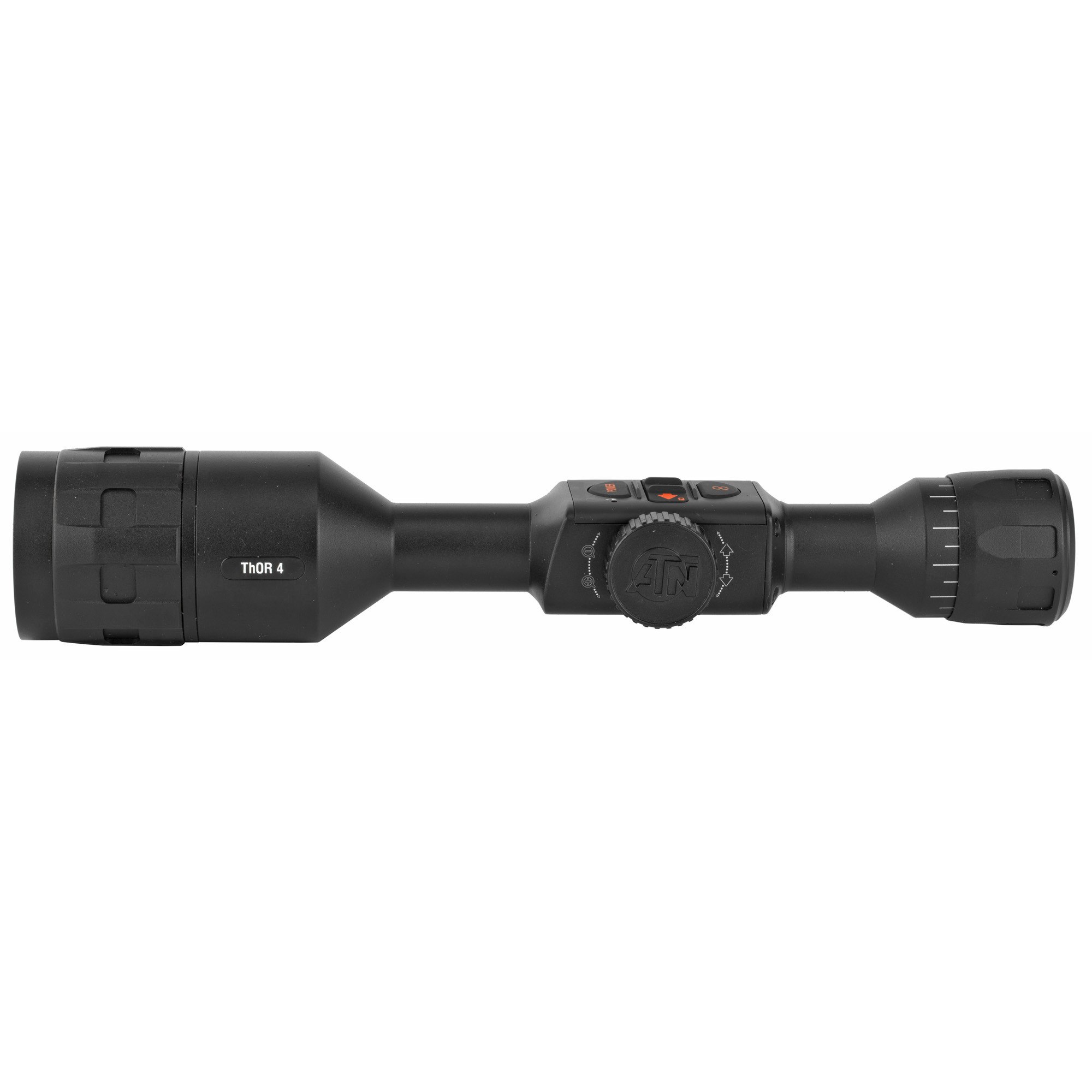 ATN TIWST4643A Thor 4 640 Thermal Rifle Scope Black Anodized 2.5-25x Multi Reticle 640x480 Resolution Features Rangefinder