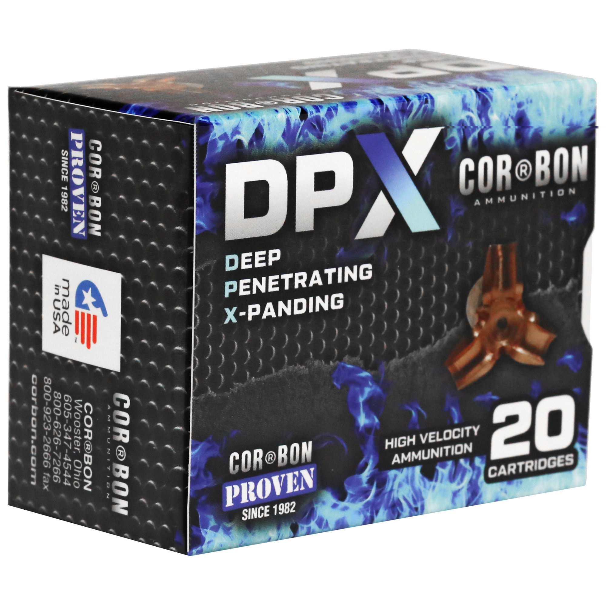CorBon Deep Penetrating X Bullet 44MAG 225 Grain Barnes X 20 Round Box DPX44M225