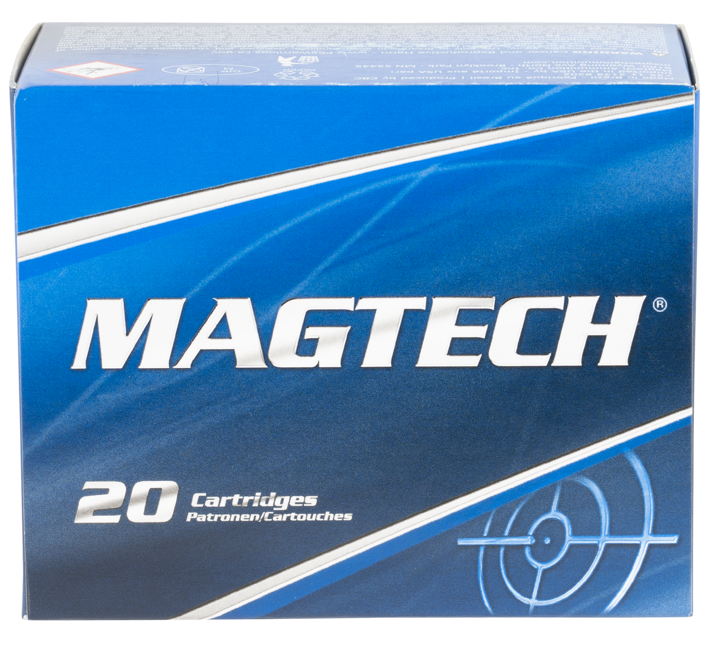 Magtech 500D Range/Training Target 500 S&W Mag 325 gr Full Metal Jacket Flat Nose (FMJFN) 20rd Bx