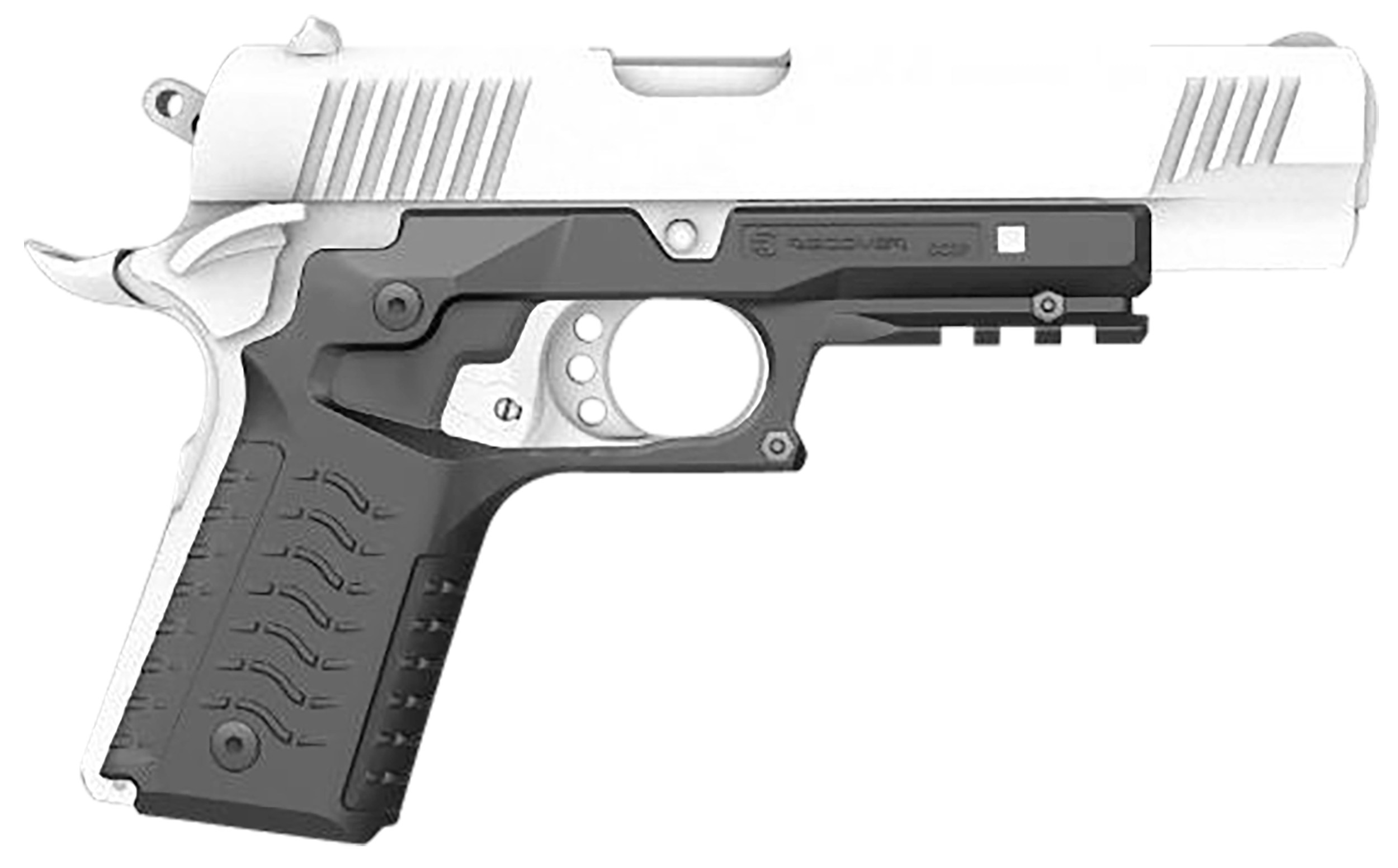 Recover Tactical CC3H Grip and Rail System 1911 Government, Commander Polymer