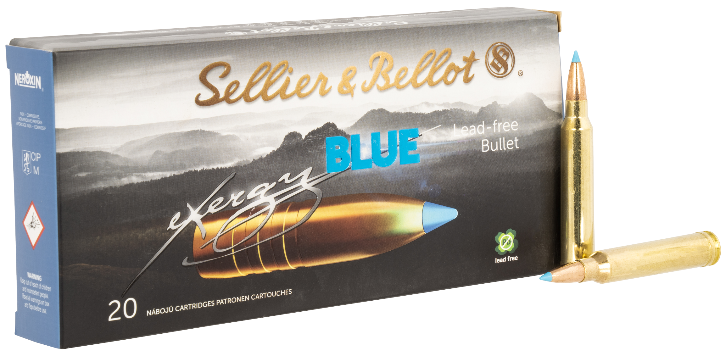 Sellier & Bellot SB300XA eXergy300 Win Mag 180 gr TAC-EX-Blue 20 Per Box/10 Cs