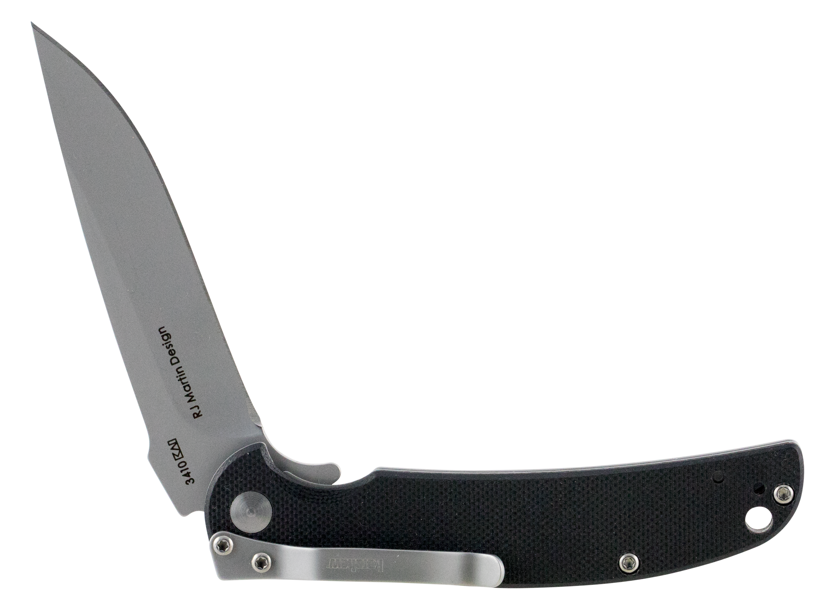 Kershaw 3410 Chill3.10" Folding Drop Point Plain Bead Blasted 8Cr13MoV SS Blade Black G10 Handle Includes Pocket Clip