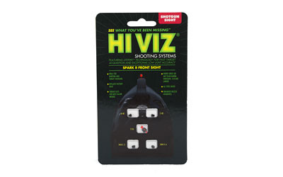 HiViz BD1008R Spark II Bead Replacement Front SightBlack | Green Fiber Optic
