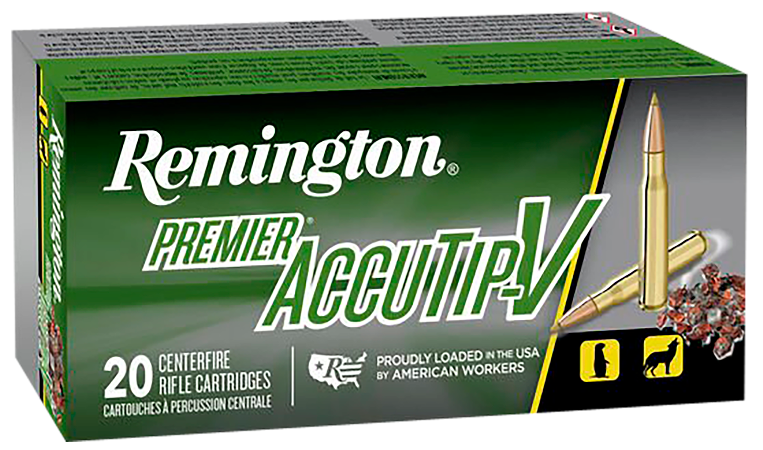 Remington Premier Varmint Ammunition 223 Remington 55 Grain AccuTip 20RD