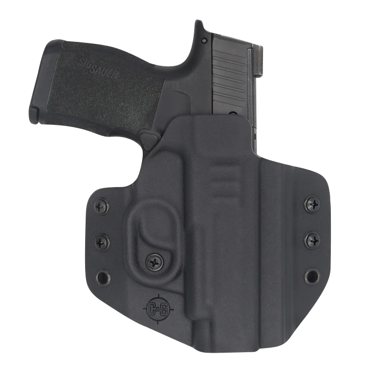 C&G Holsters 0250100 CovertOWB Black Kydex Belt Loop Fits Sig P365 XL Right Hand