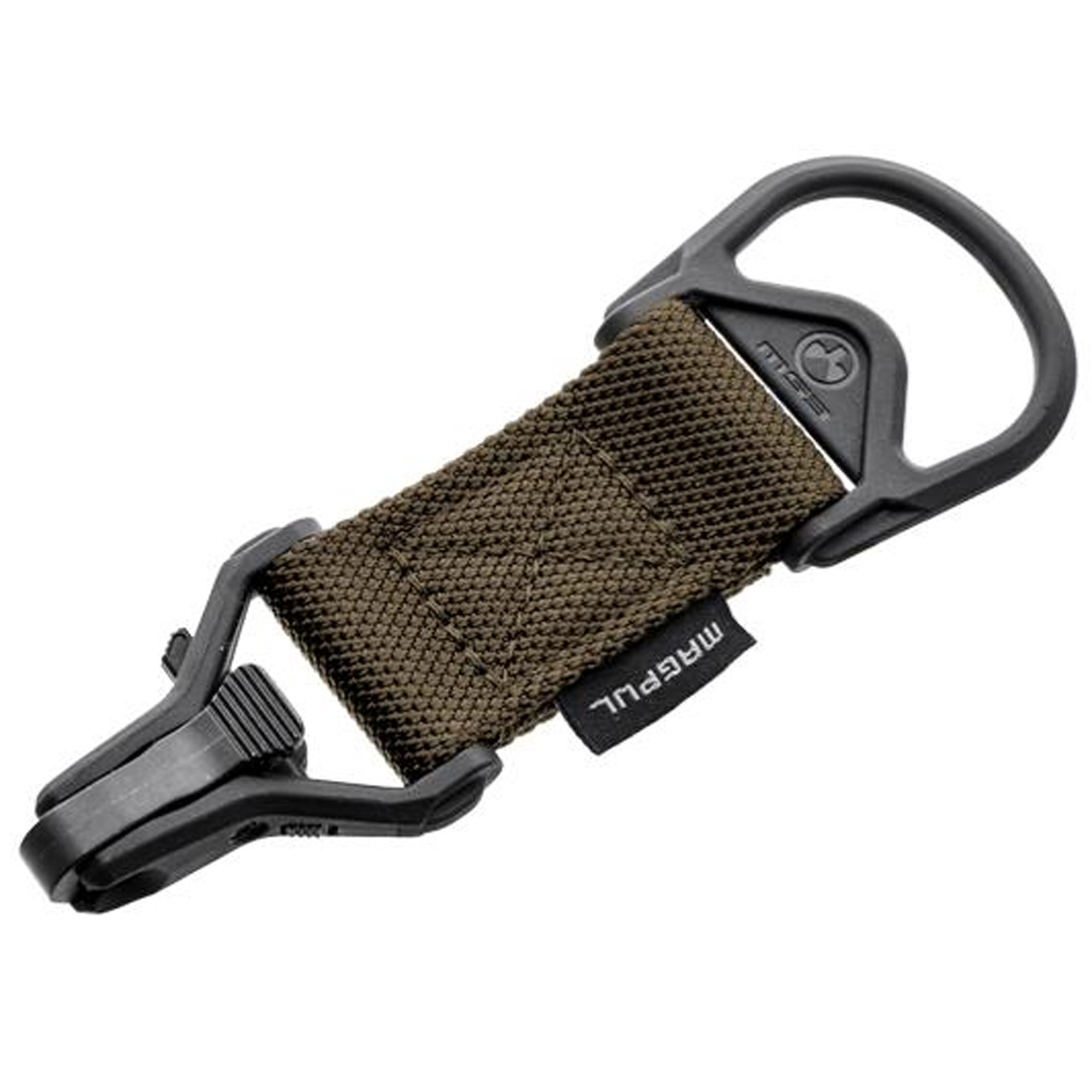 Magpul MAG516-COY MS1/MS3 Sling Adapter made of Steel with Coyote Melonite Finish, Polymer Hardware, Nylon 1.25" Webbing & Two to One-Point Design for AR-15, M4 & M16