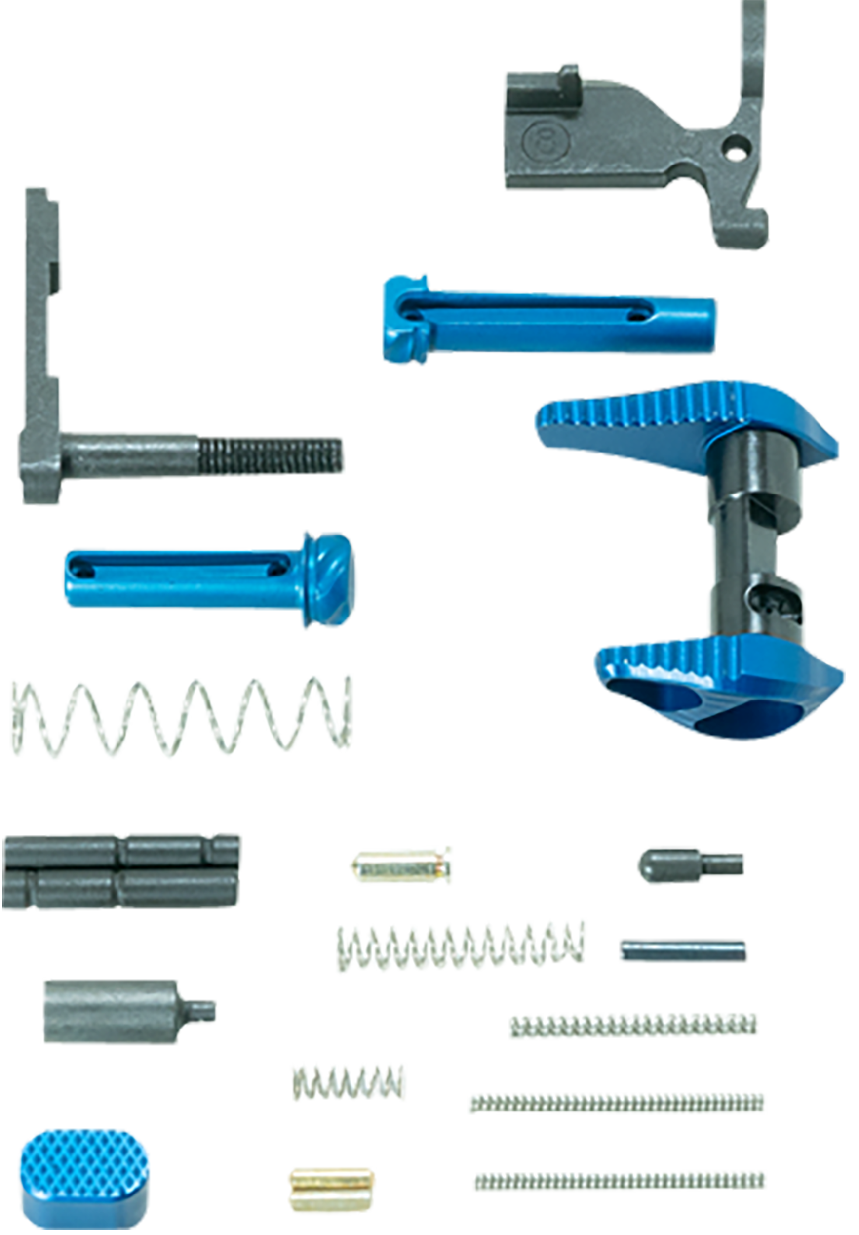Timber Creek Outdoors ARLPKB Lower Parts KitBlue Anodized Aluminum for AR-15