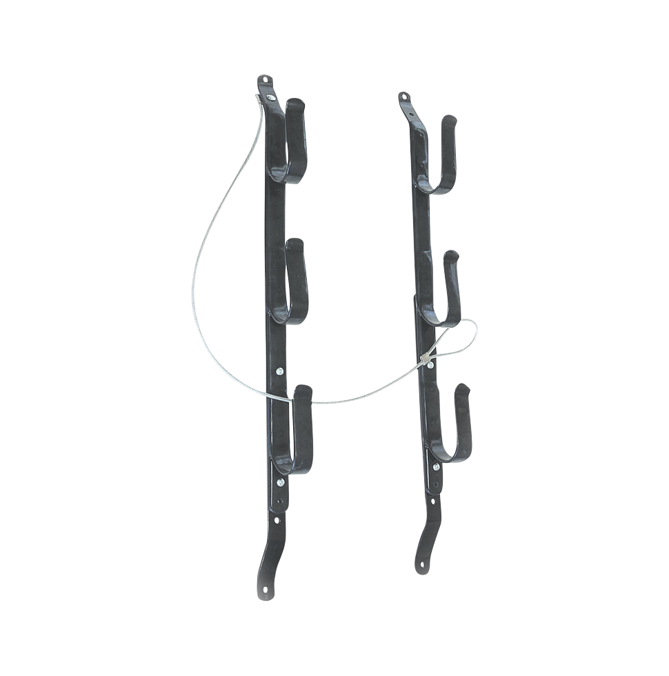 Allen Three Gun Locking Gun Rack w/ Steel Construction, Black Finish,
