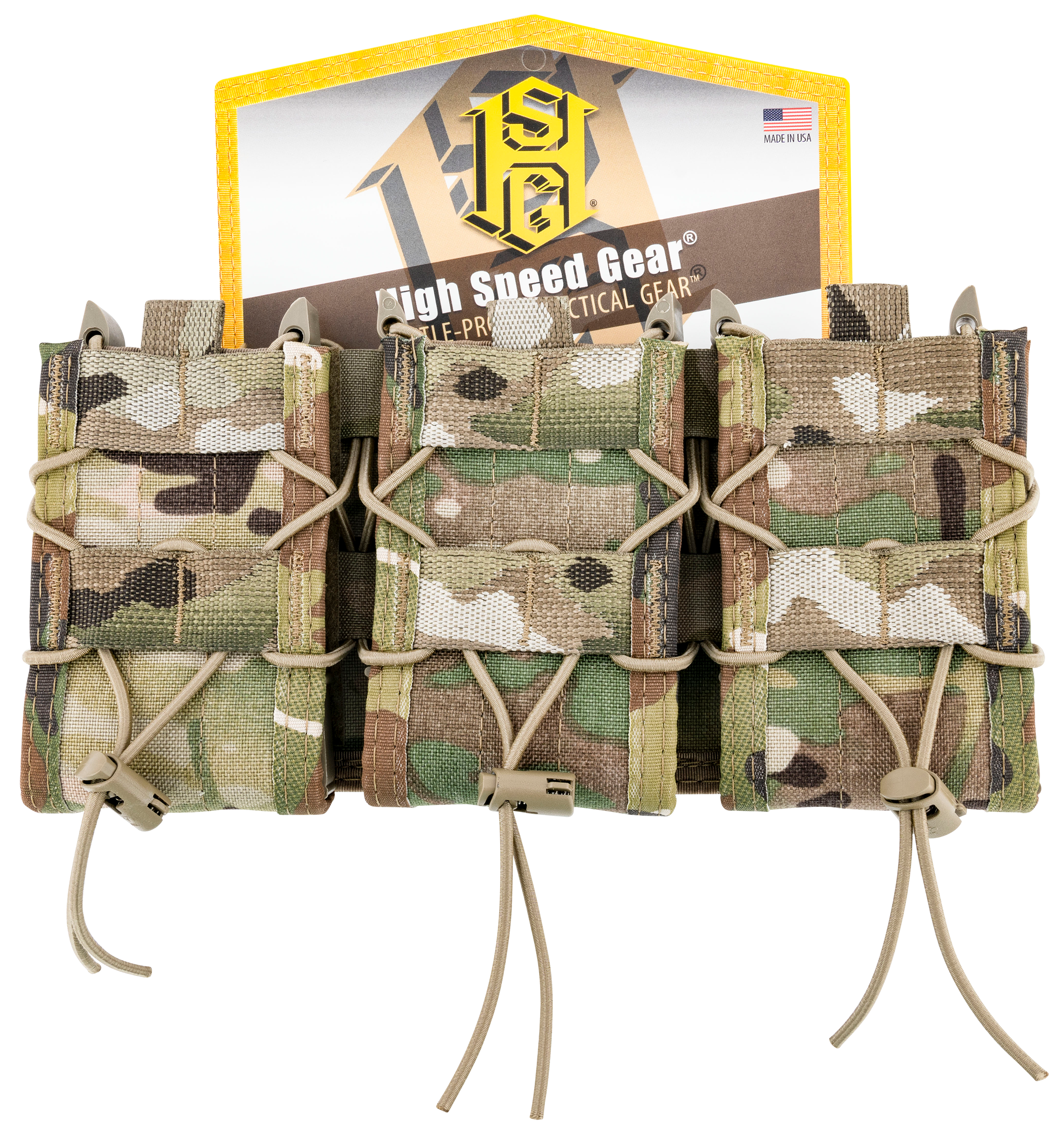 High Speed Gear Triple MOLLE Rifle Shingle Magazine Pouch Nylon
