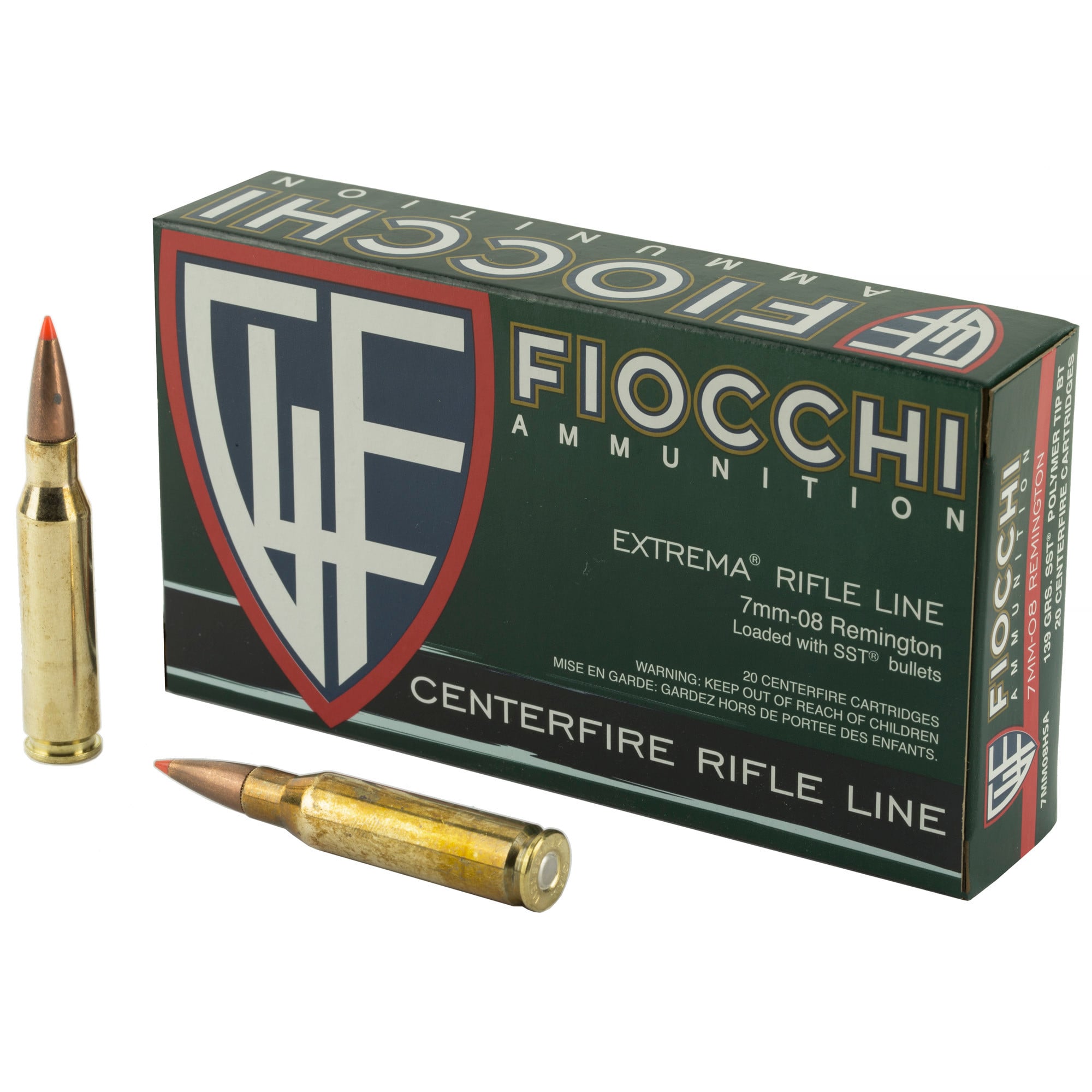 Fiocchi 7MM08HSA Hyperformance Hunting 7mm-08 Rem 139 gr Super Shock Tip (SST) 20 Per Box/ 10 Cs