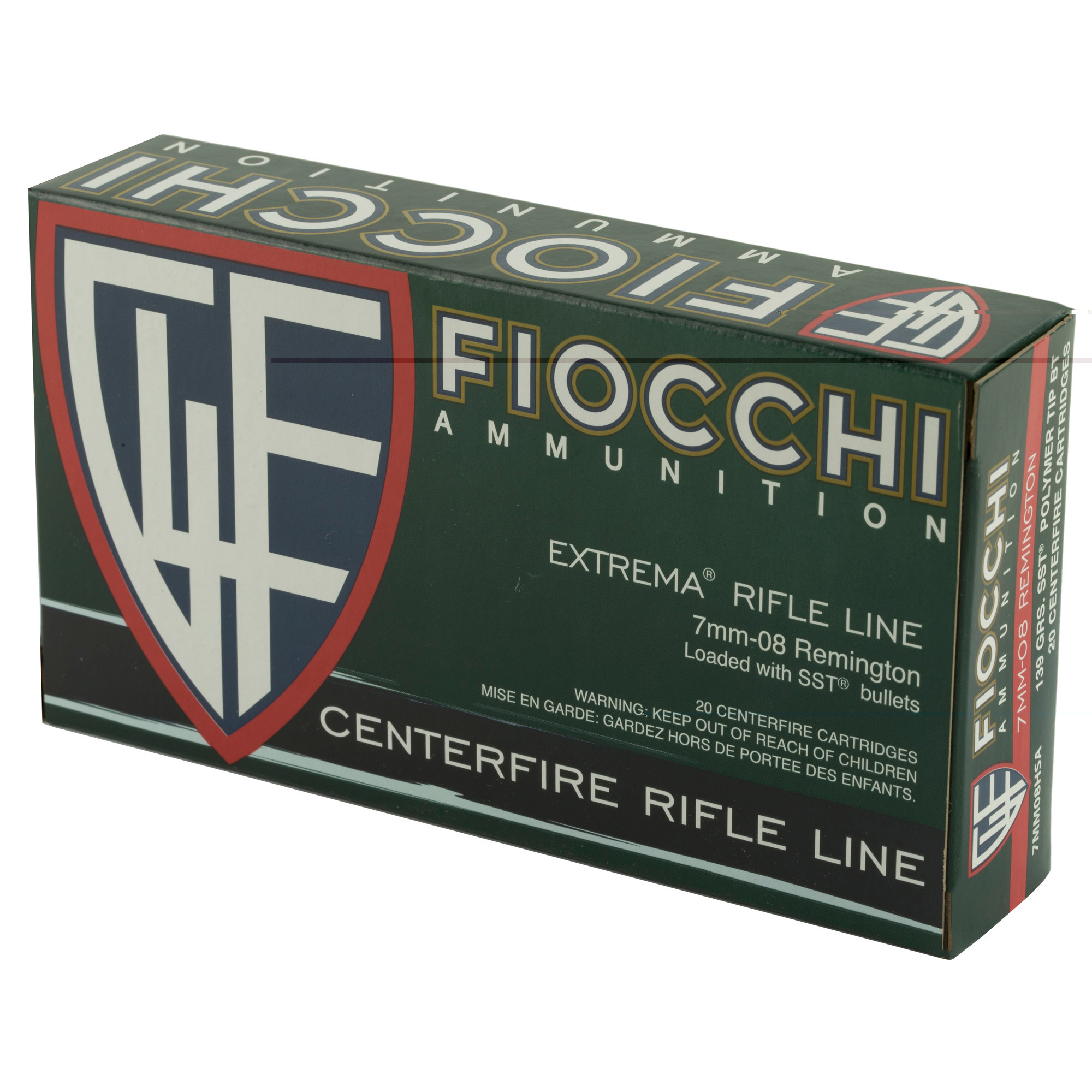 Fiocchi 7MM08HSA Hyperformance Hunting 7mm-08 Rem 139 gr Super Shock Tip (SST) 20 Per Box/ 10 Cs