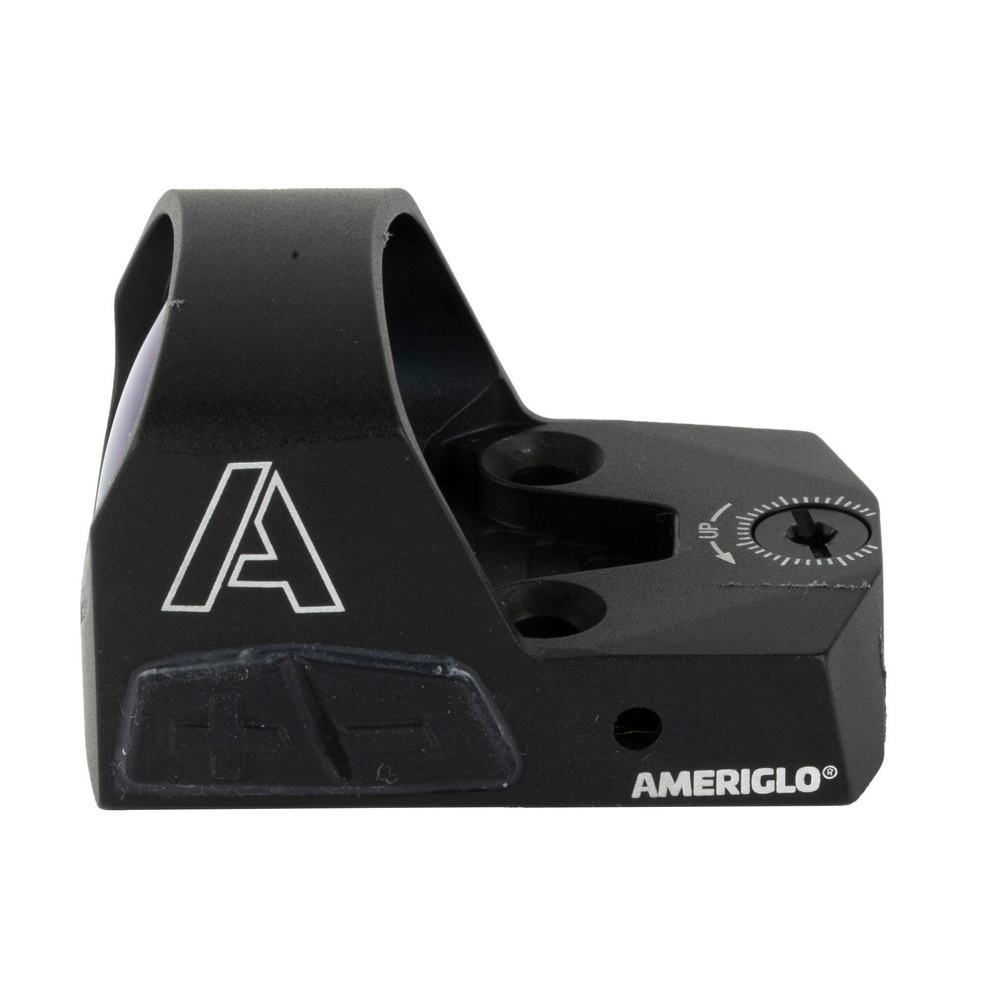 AmeriGlo HVN02 Haven Matte Black 1x 5 MOA Illuminated Adjustable Red LED Dot Reticle