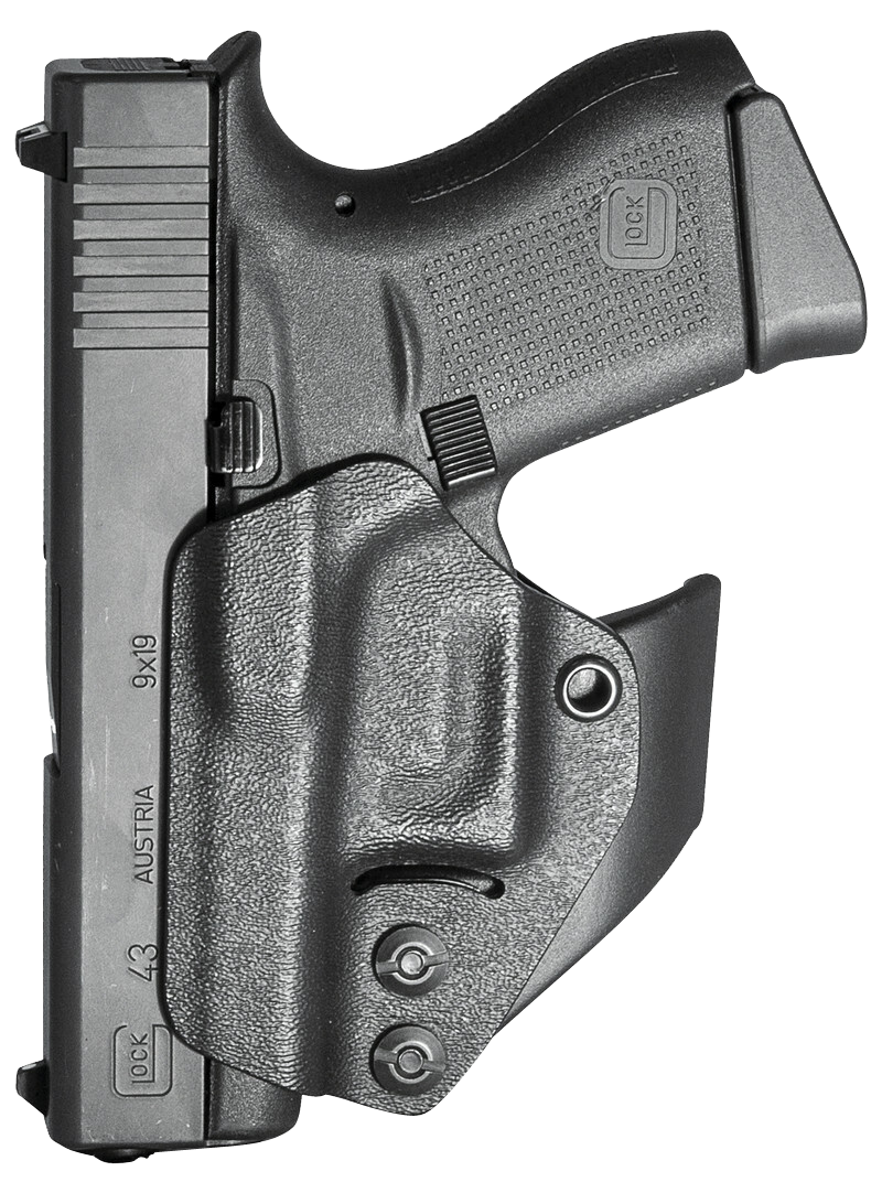 Mission First Tactical H2GL43AIWBM Minimalist Holster AIWB Black Polymer Belt Clip Fits Glock 42/43/43X/48 Ambidextrous