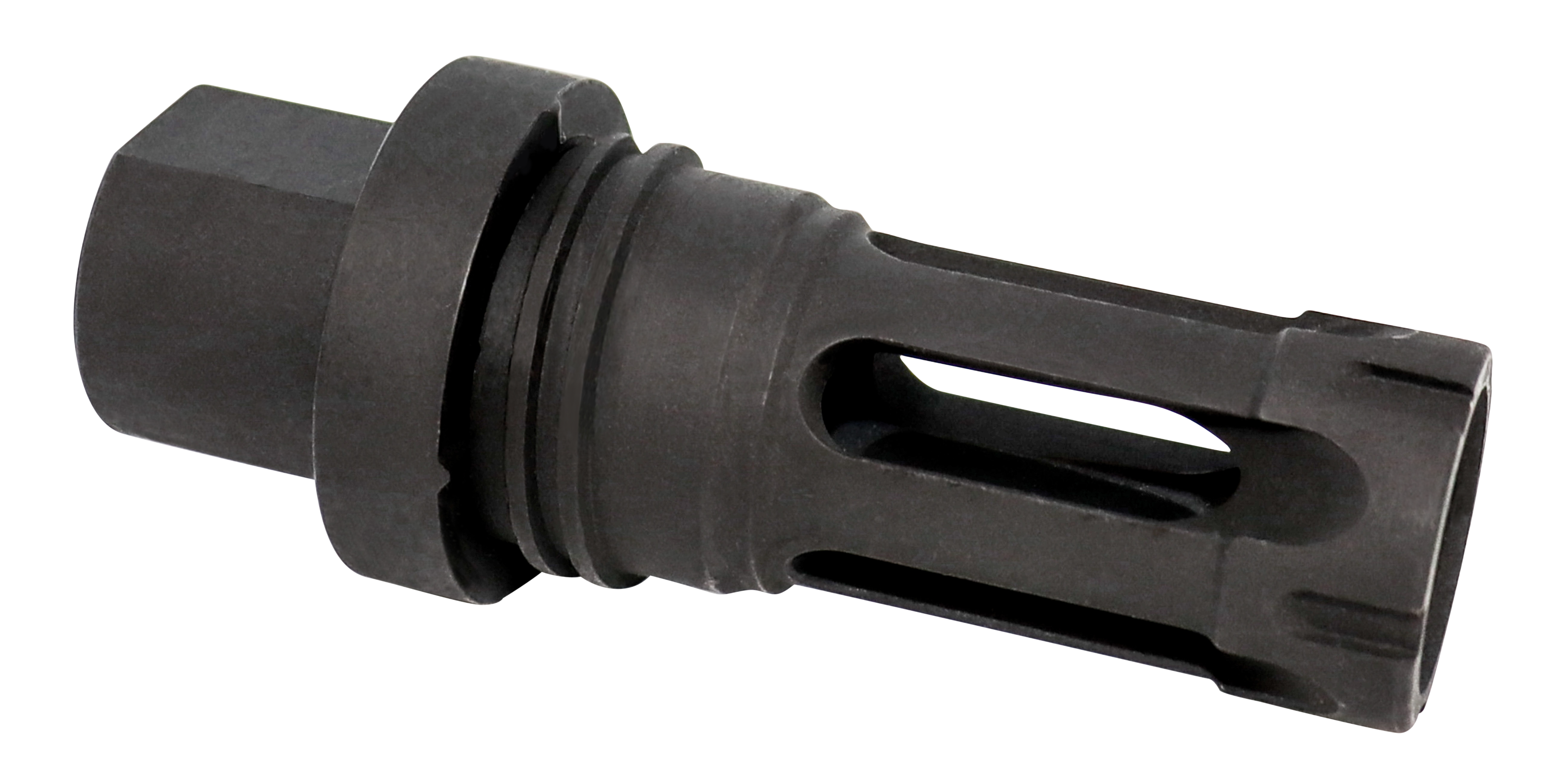 Yankee Hill 4302AKA Phantom Q.D. Flash Hider Black Steel with M14x1 LH Threads for 30 Cal AK-Platform