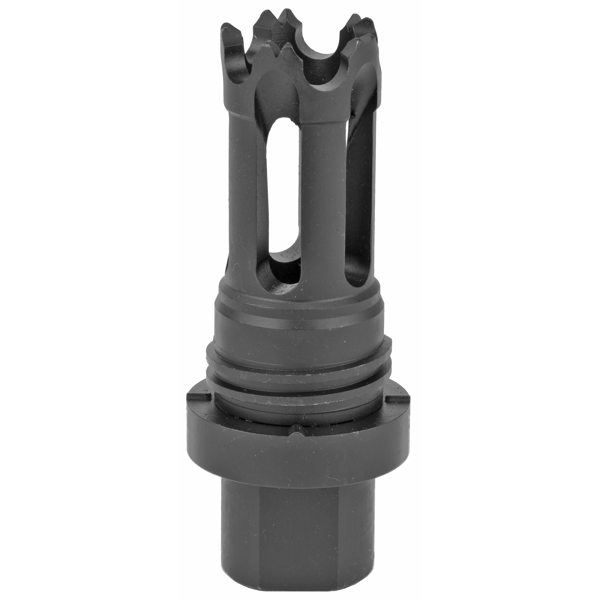 Yankee Hill 4302AKA Phantom Q.D. Flash Hider Black Steel with M14x1 LH Threads for 30 Cal AK-Platform