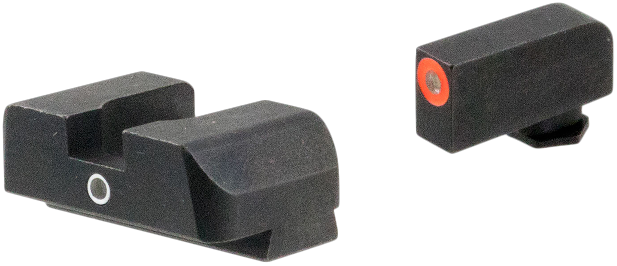 Ameriglo I-Dot Night Sight Set Glock 17, 19, 19X, 26, 45 Gen 5 Tritium Green Front Dot with Orange Outline, Single Dot Rear