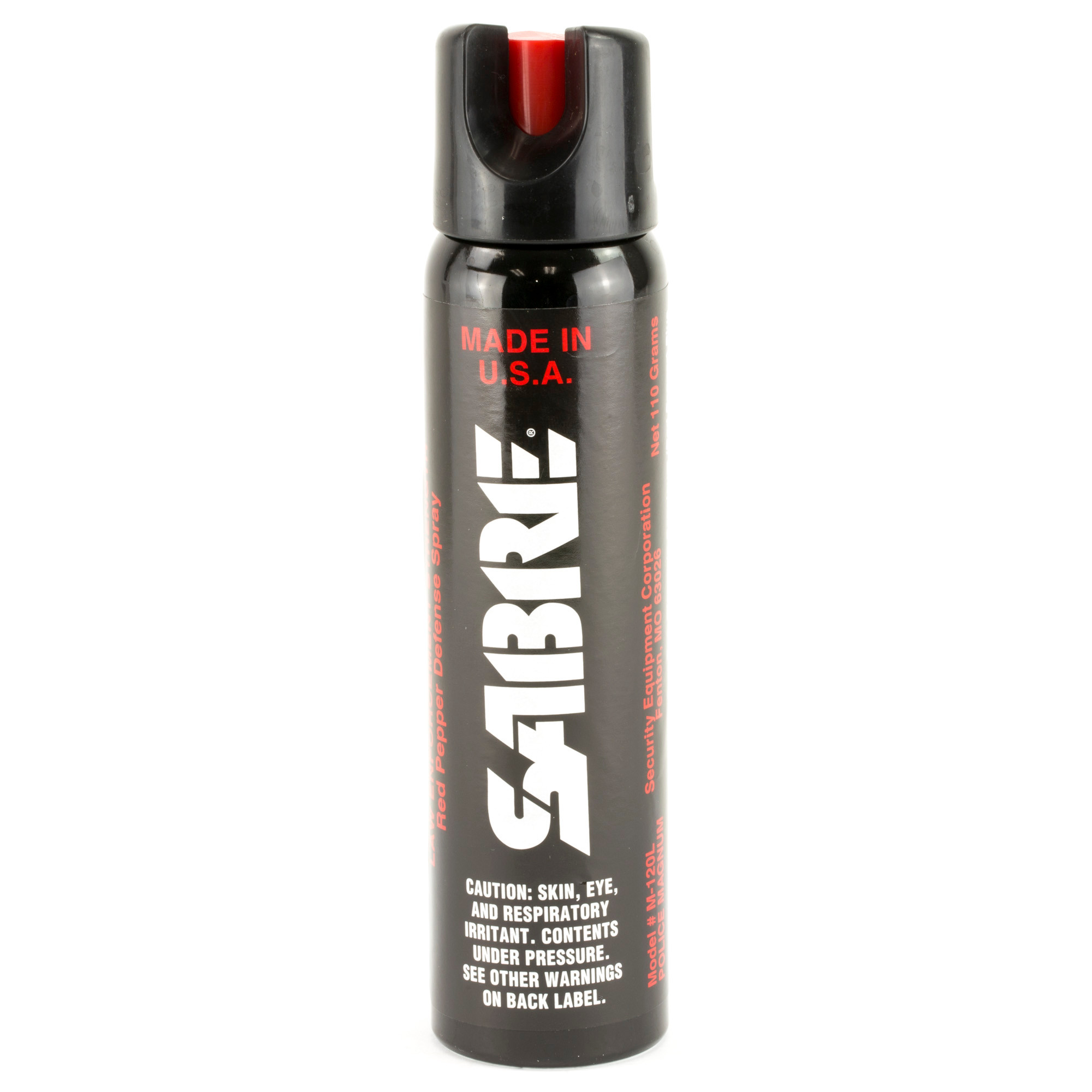 Sabre M120L Magnum Self Defense Police Magnum Pepper Spray Range 8-10 ft 4.36 oz
