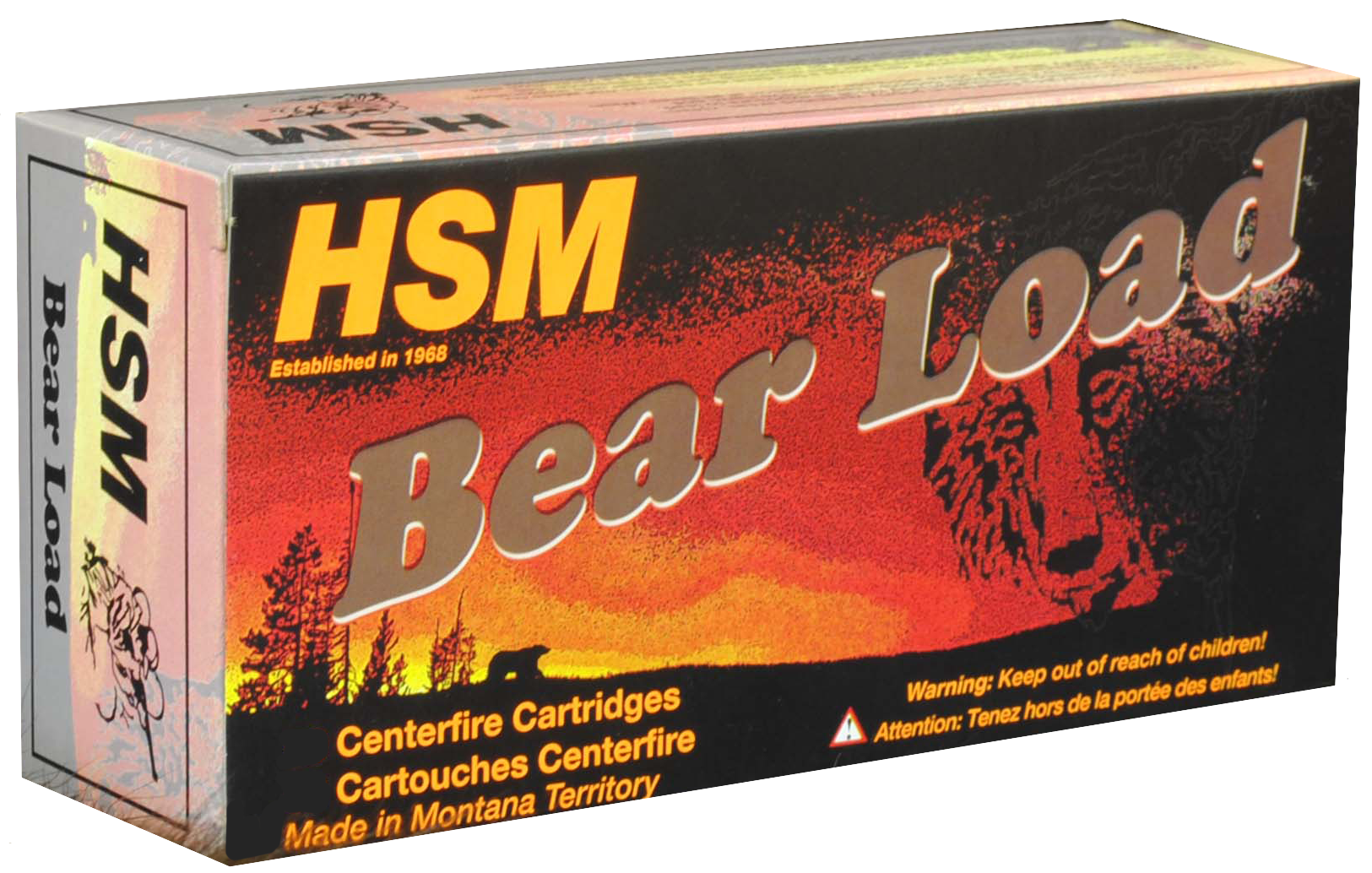 HSM Bear Ammunition 45-70 Government +P 430 Grain Lead Round Nose Flat Point Gas Check 20RD