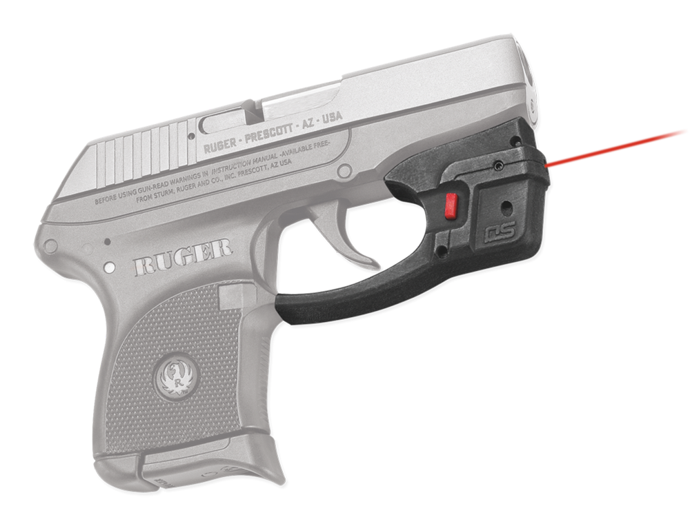 Crimson Trace DS122 Defender Accu-Guard 5mW Red Laser with 633nM Wavelength & Black Finish for Ruger LCP (Except LCP II Variant)