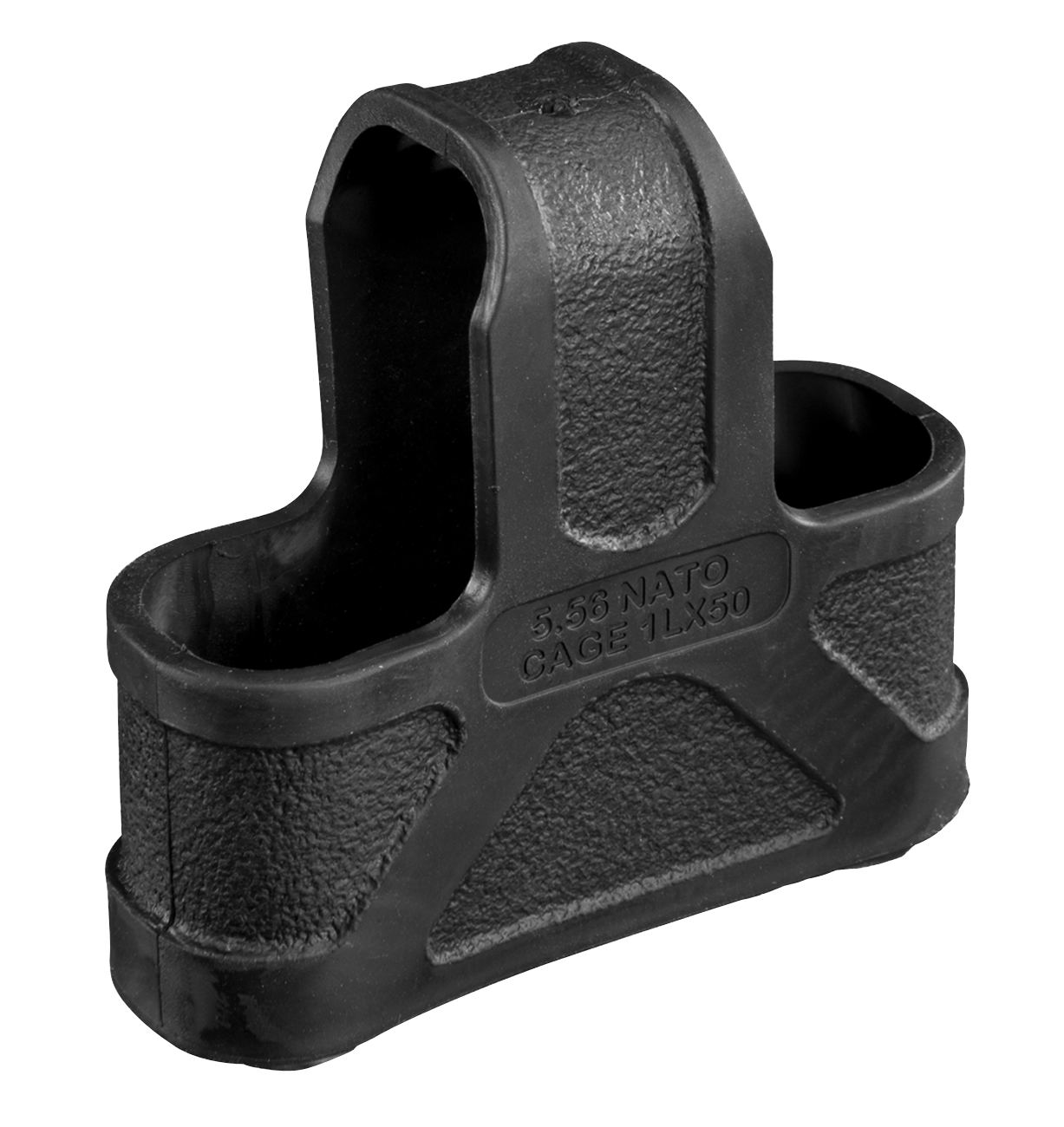 Magpul MAG001-BLK Original Magpulmade of Rubber with Black Finish for 5.56x45mm NATO Mags 3 Per Pack