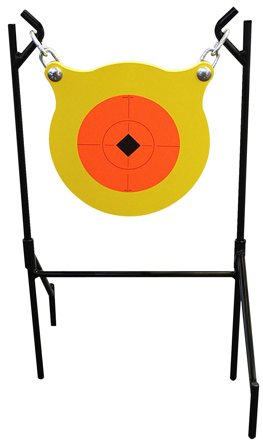 Birchwood Casey 47330 World of Targets Boomslang Pistol/Rifle Orange/Yellow AR500 Steel Gong Standing Includes Gong/Metal Stand