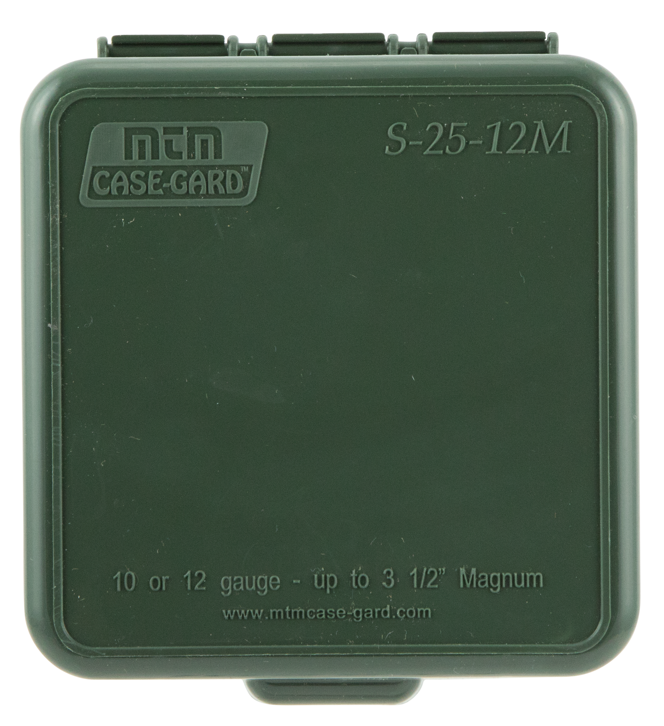 MTM Flip-Top Shotshell Box 10, 12 Gauge 2-3/4", 3", 3-1/2" 25-Round Plastic